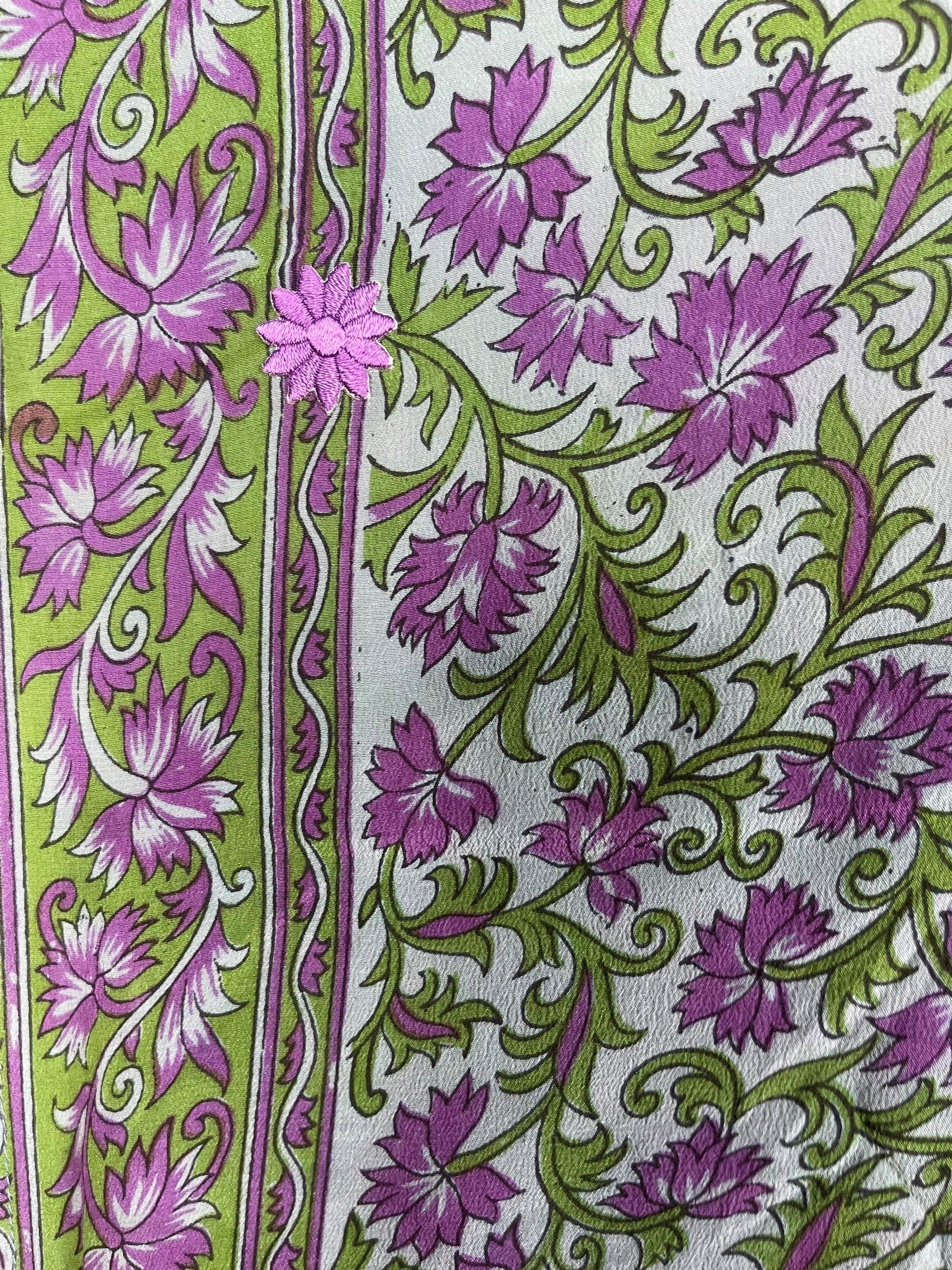 PRC7853 Avatar Pure Silk Kimono-Sleeved Jacket with Belt