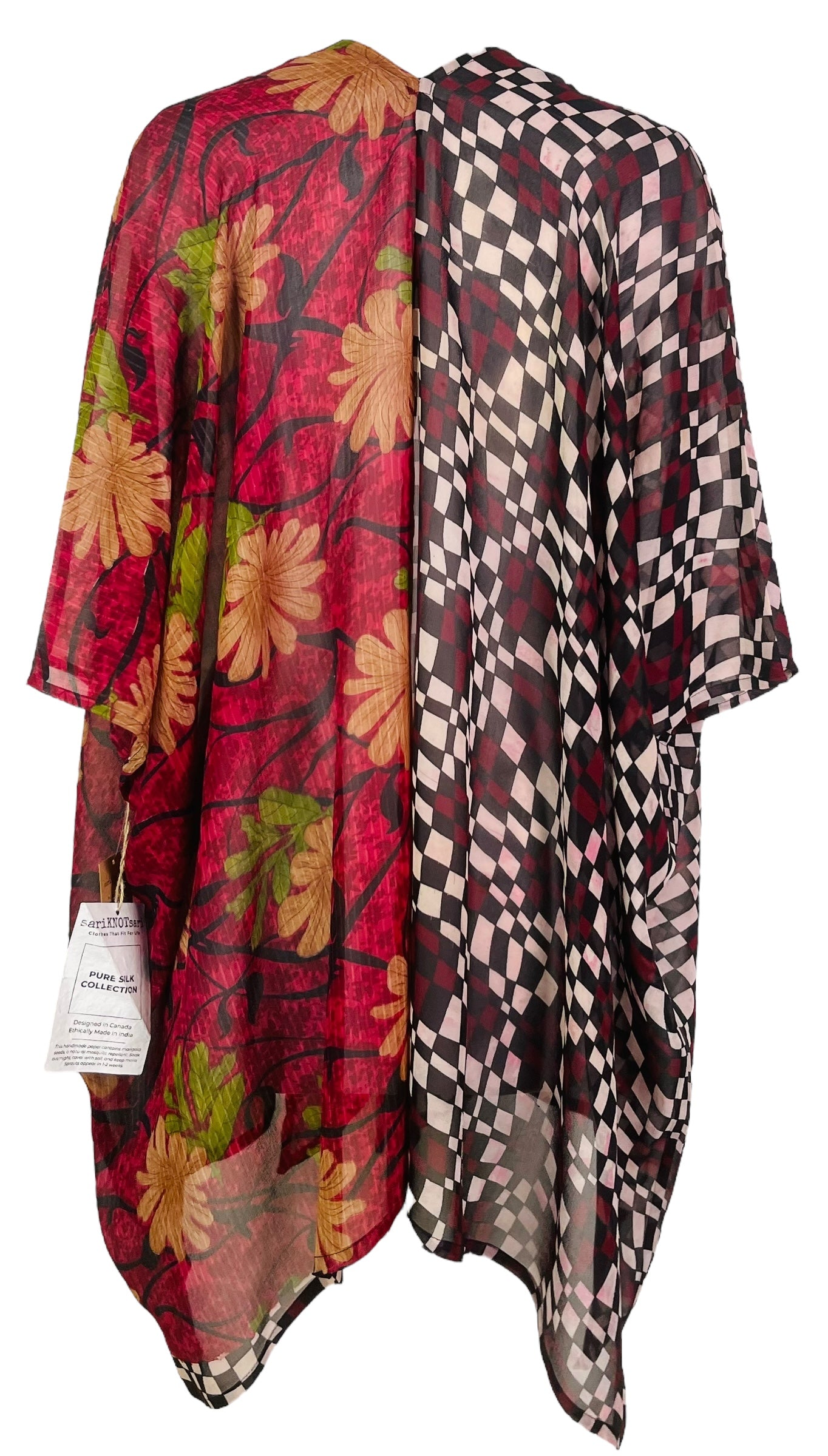 PRG7562 Sheer Wabi Sabi Pure Silk Cardigan