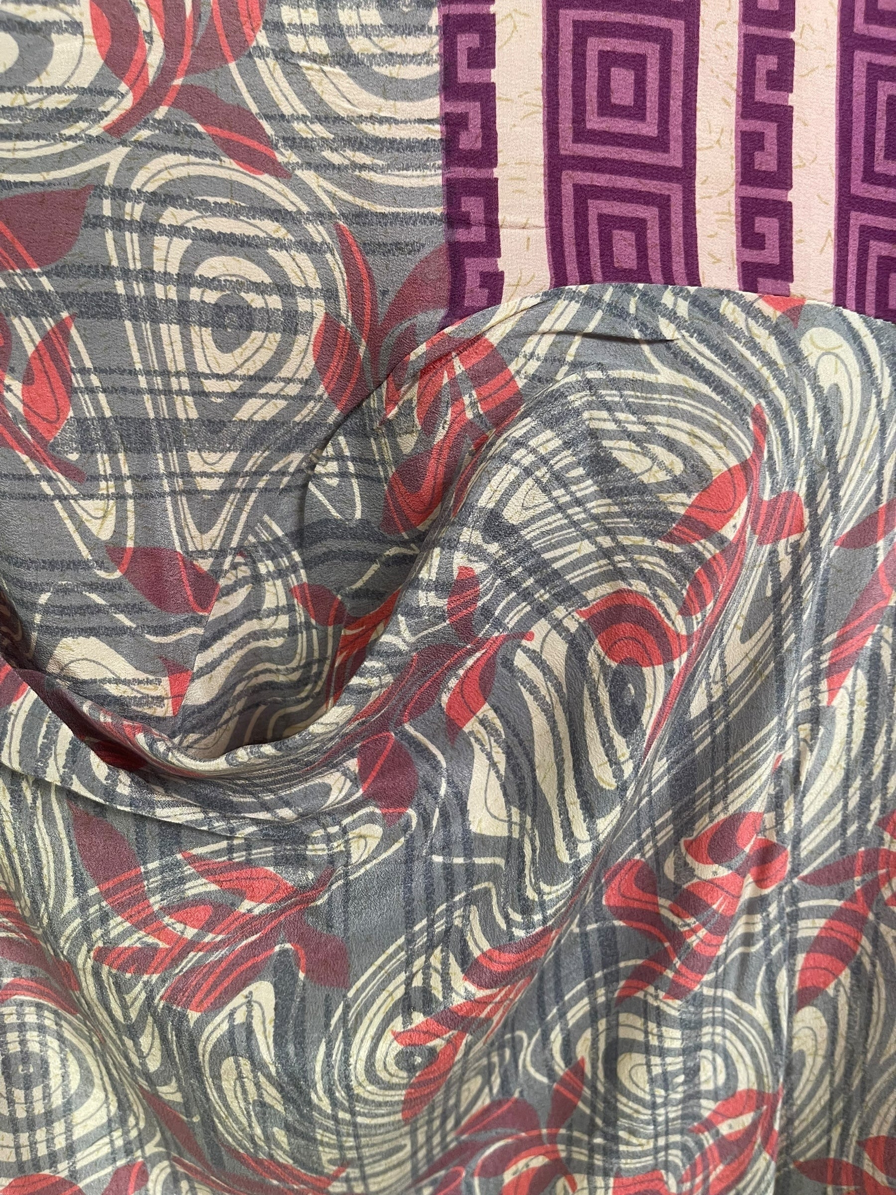 PRC7796 Avatar Pure Silk Self Pocket Tunic Dress