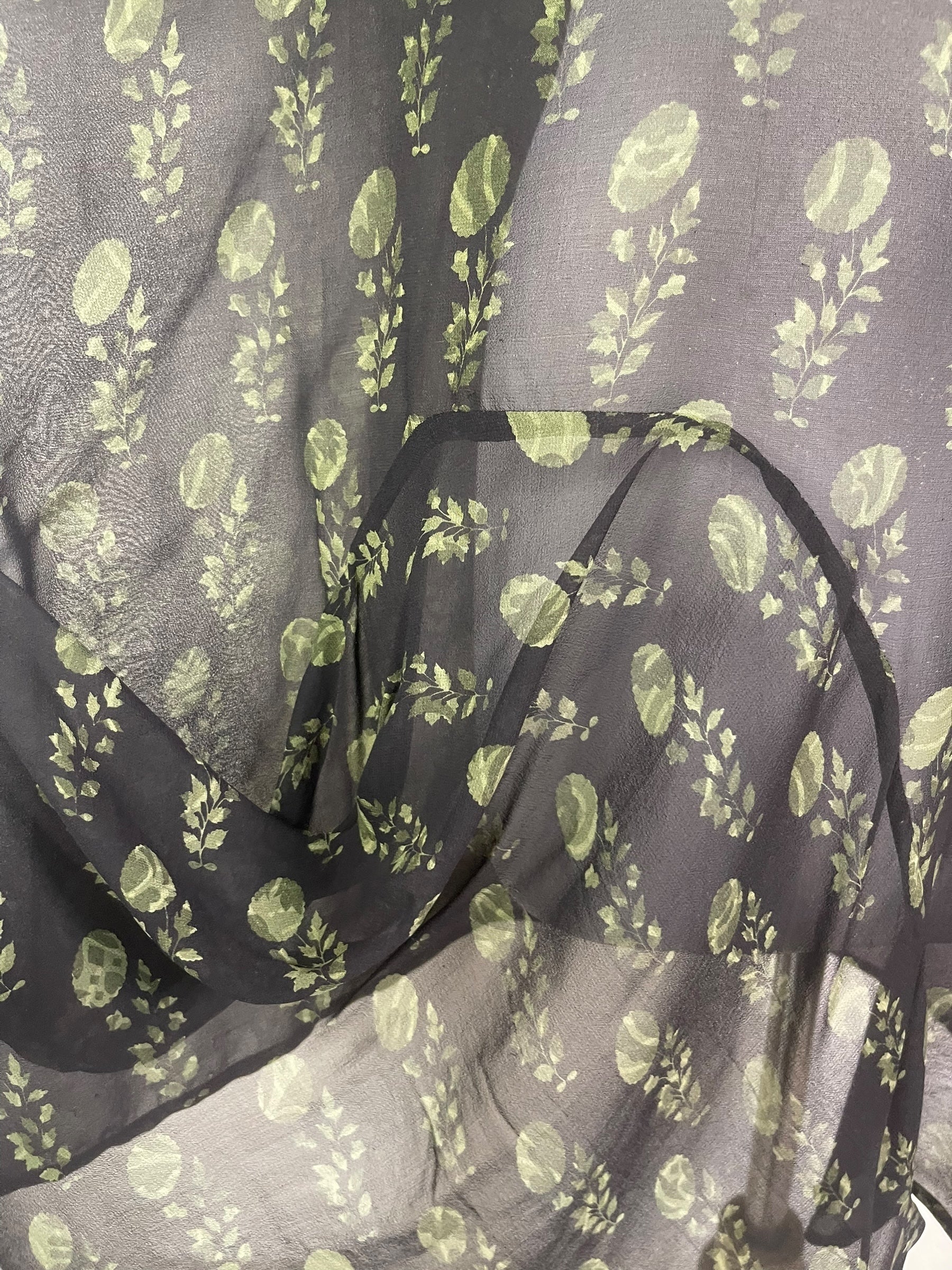 PRG7959 Sheer Avatar Pure Silk Self Pocket Tunic Dress