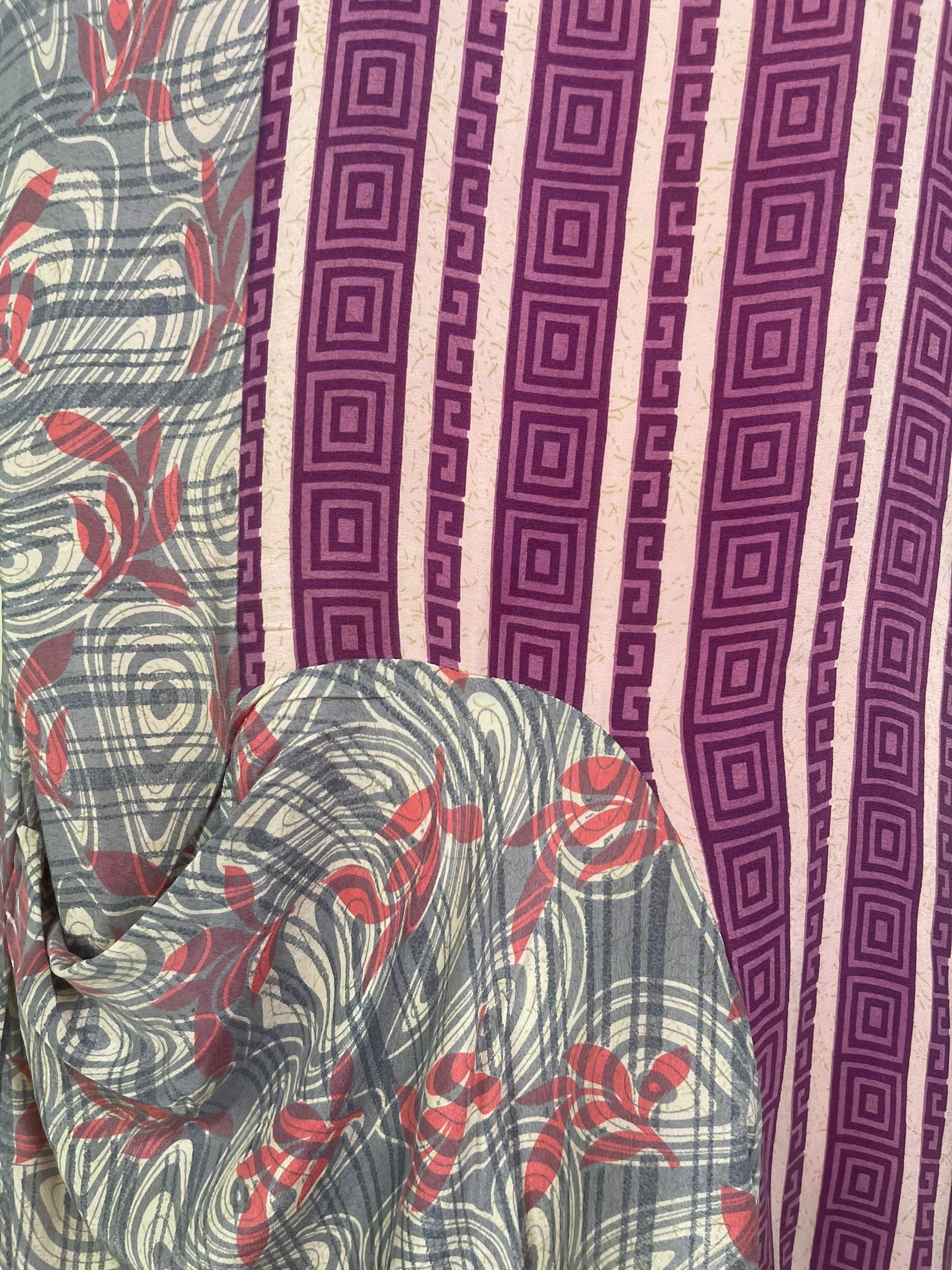 PRC7796 Avatar Pure Silk Self Pocket Tunic Dress