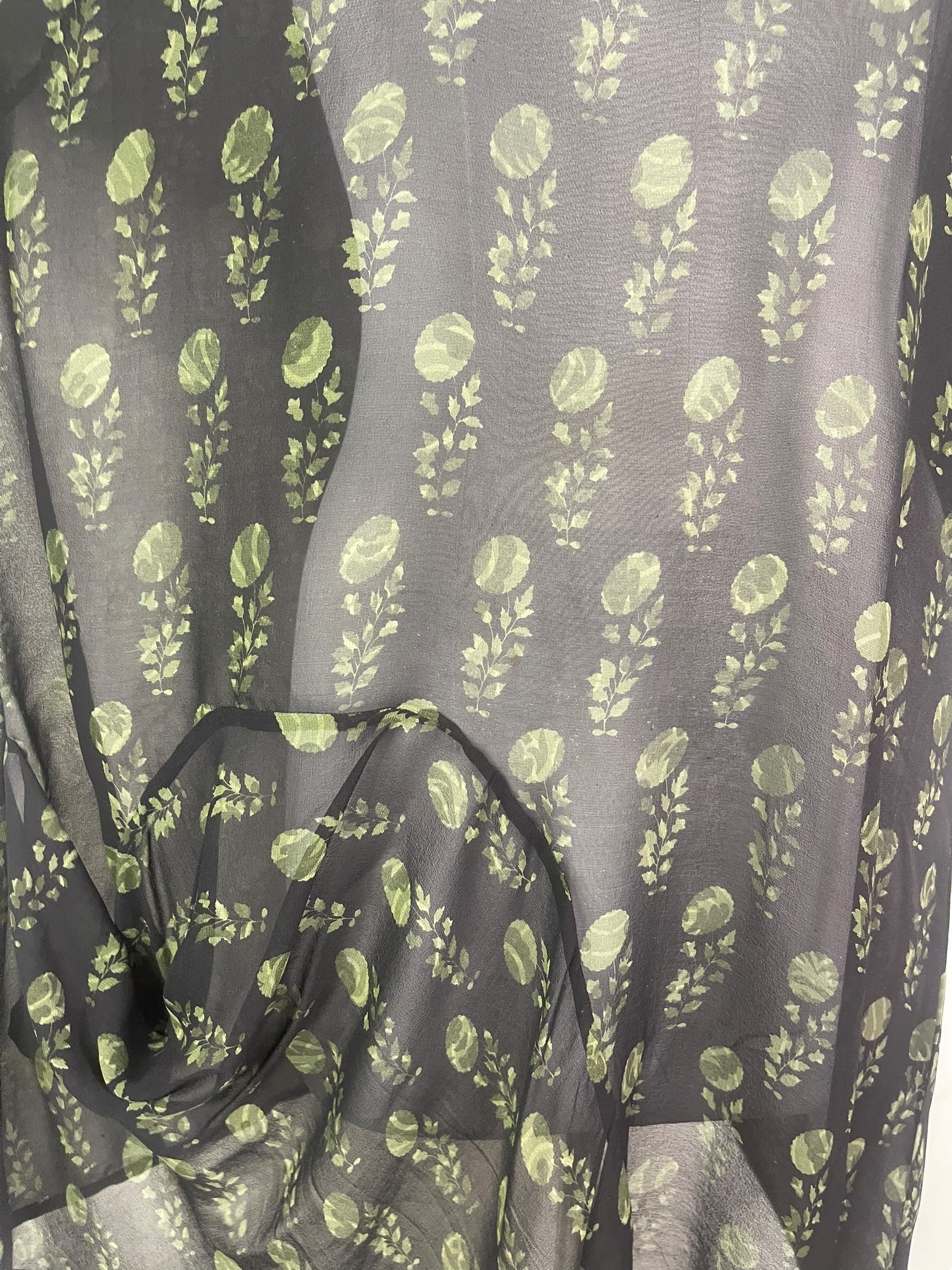 PRG7959 Sheer Avatar Pure Silk Self Pocket Tunic Dress