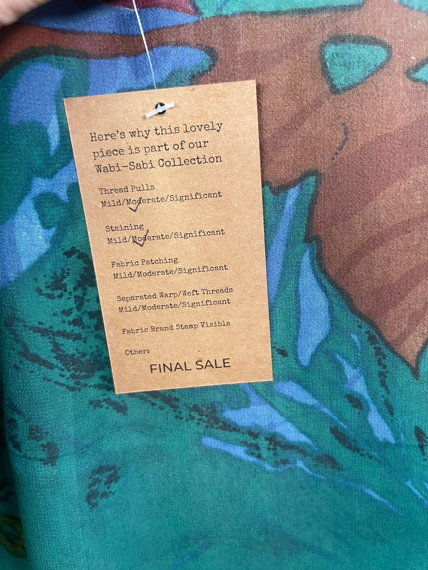 PRG8437 Sheer Wabi Sabi Pure Silk Long Tunic with Side Ties