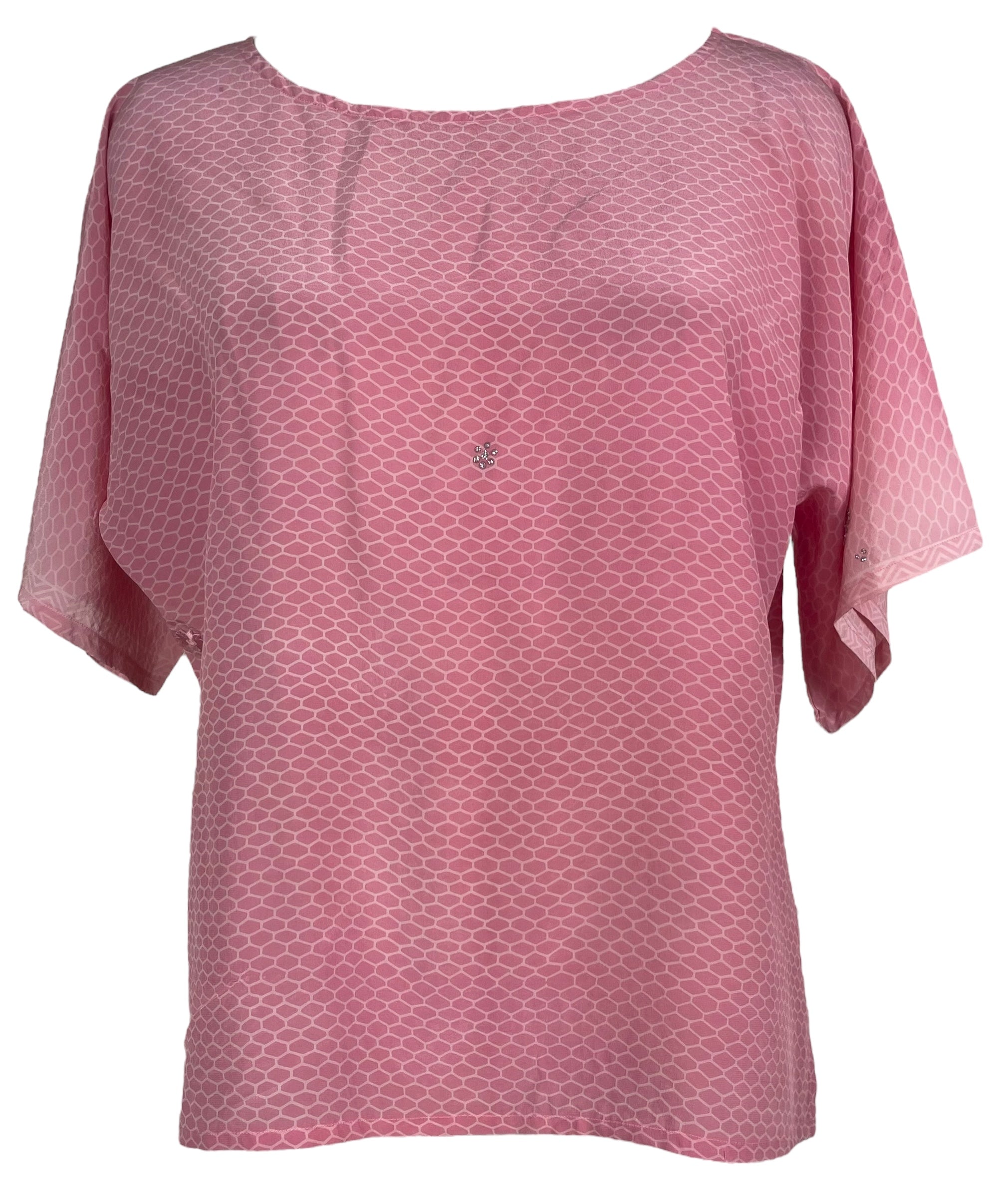 PRC7822 Avatar Pure Silk Side Slit Top