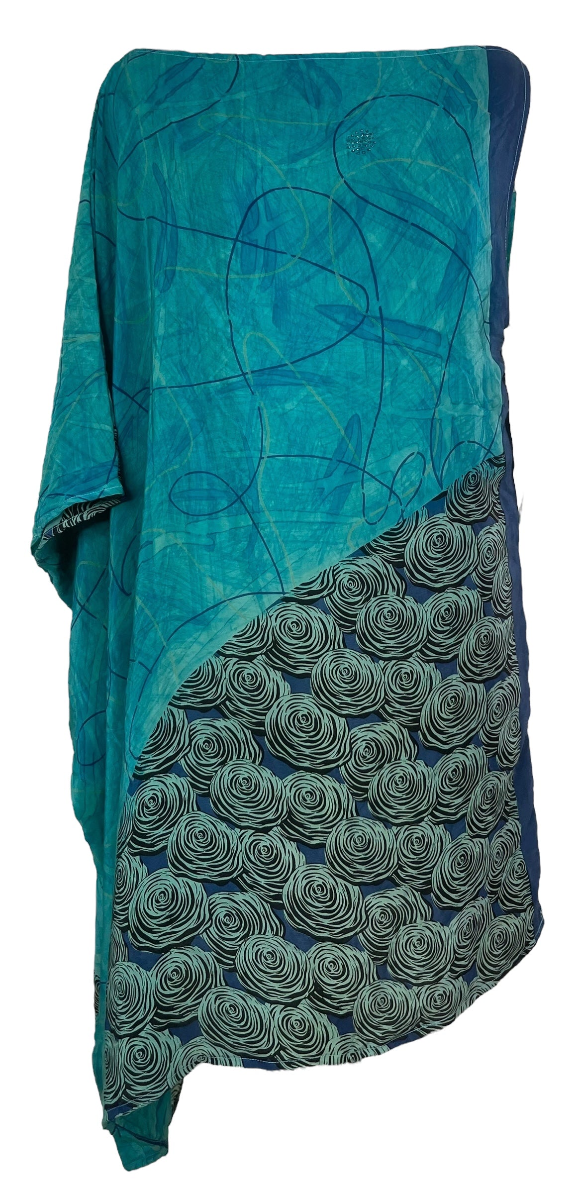 PRC8228 Wabi Sabi Pure Silk One Shoulder Dress