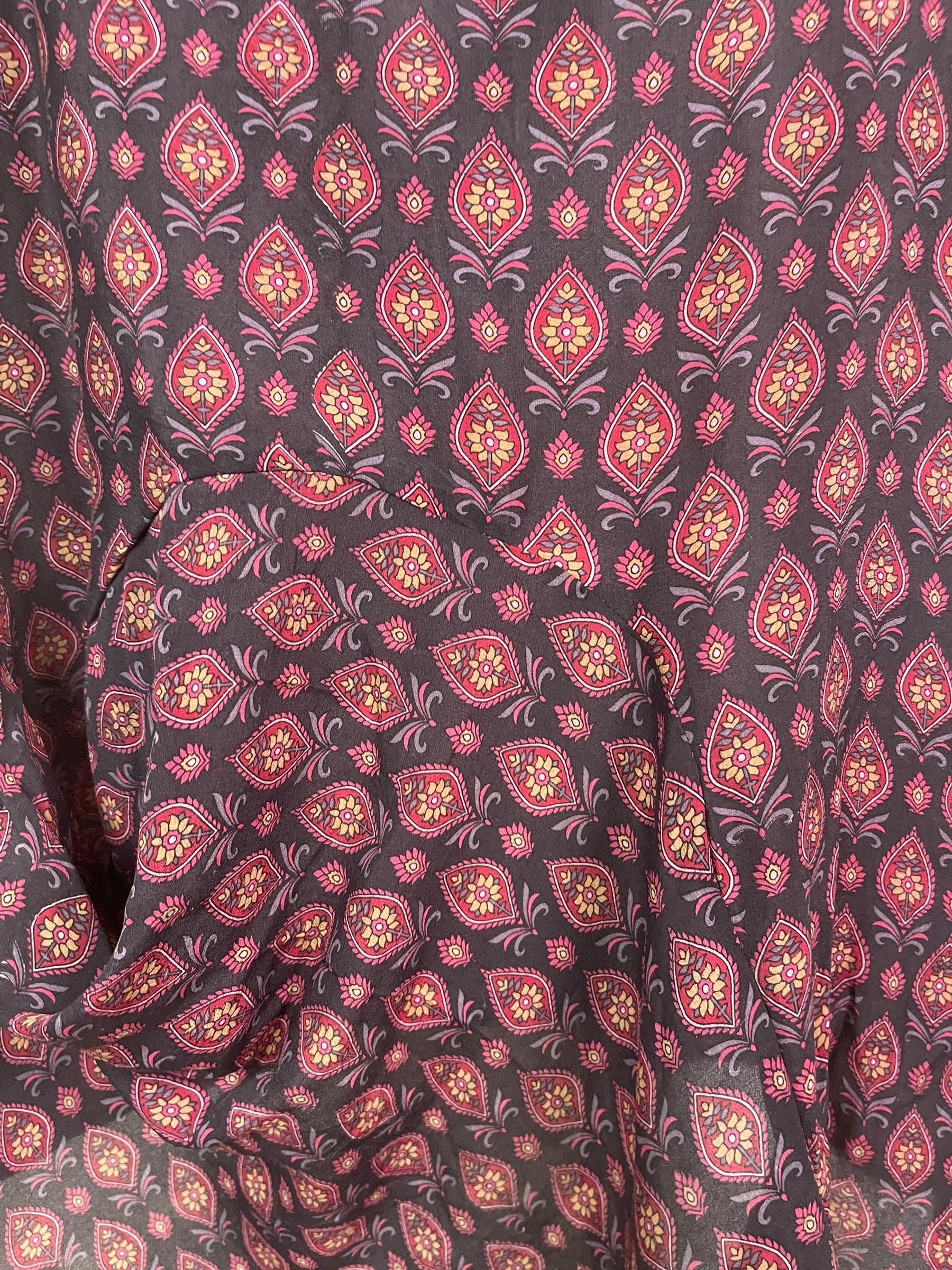 PREVIEW PRC8467 Avatar Pure Silk Self Pocket Tunic Dress by FEBRUARY2026 – Handmade ethical Self Pocket Tunic from sariKNOTsari using upcycled silk. Designed in Canada for travel and slow fashion, loved from Toronto to LA to Sydney.