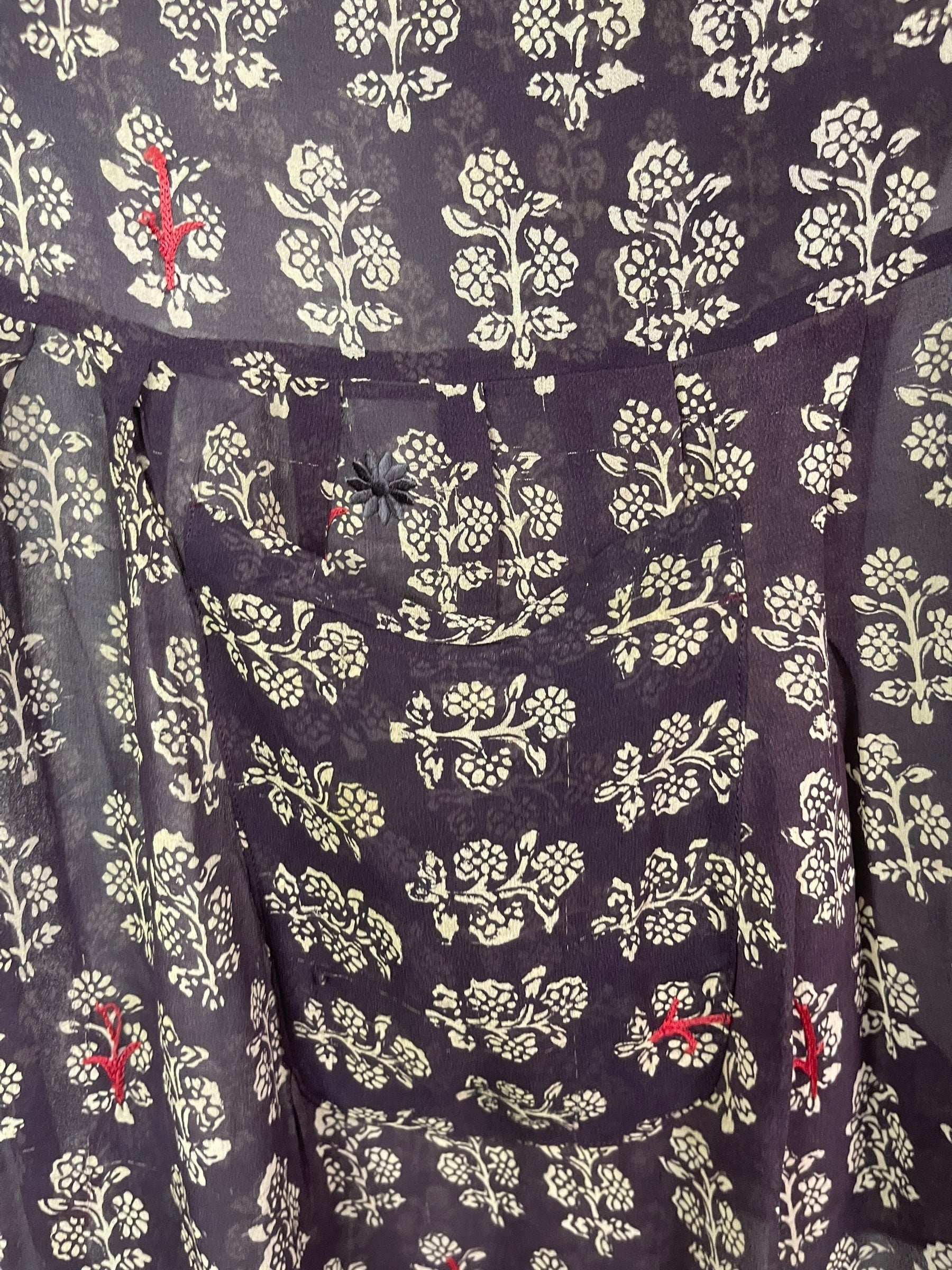 PRG7439 Sheer Wabi Sabi Pure Silk Boxy Babydoll Dress