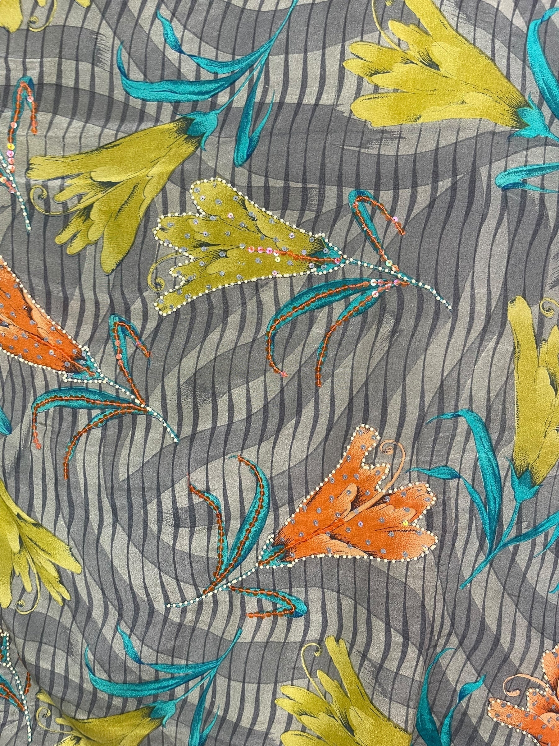 PRC7867 Avatar Pure Silk Long Tunic with Side Ties