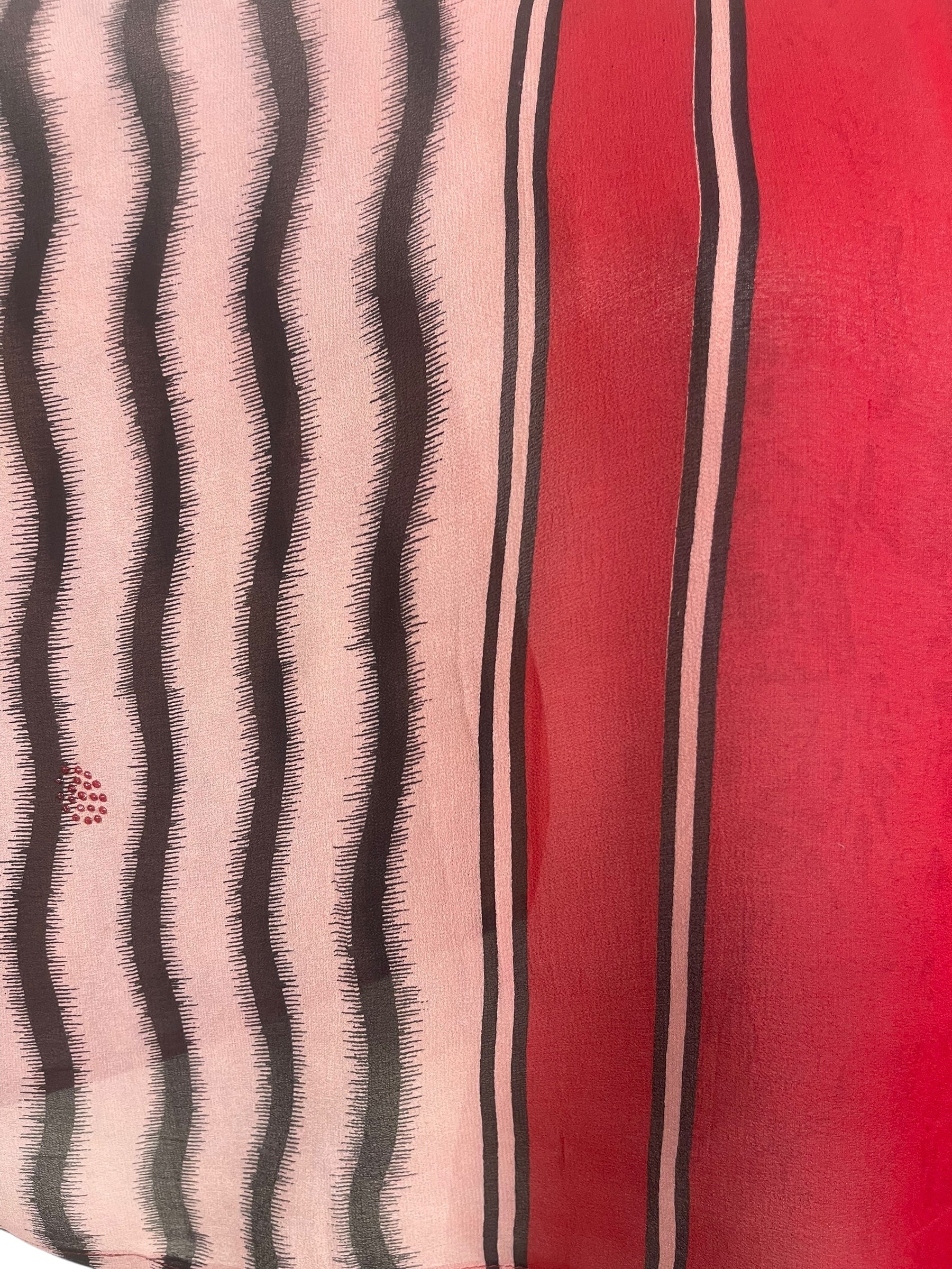 PREVIEW PRG8519 Sheer Avatar Pure Silk Kimono-Sleeved Top by FEBRUARY2026 – Handmade ethical Kimono Top from sariKNOTsari using upcycled silk. Designed in Canada for travel and slow fashion, loved from Toronto to LA to Sydney.