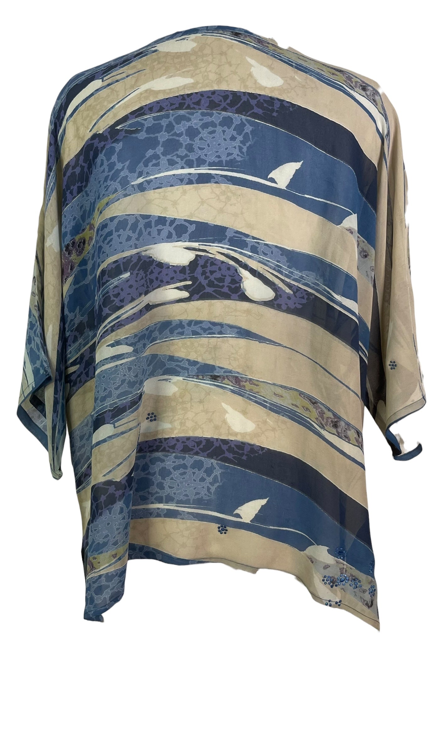 PREVIEW PRG8436 Sheer Avatar Pure Silk Long Tunic with Side Ties