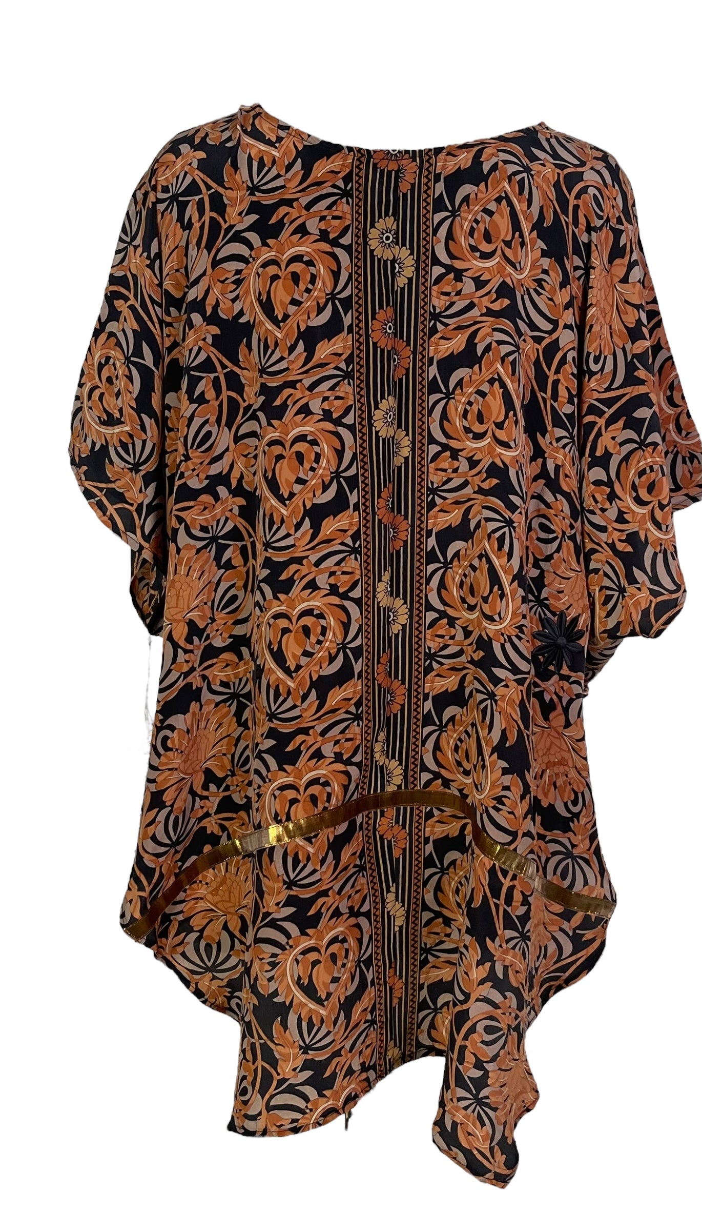 PRC7287 Avatar Pure Silk Waterfall Top