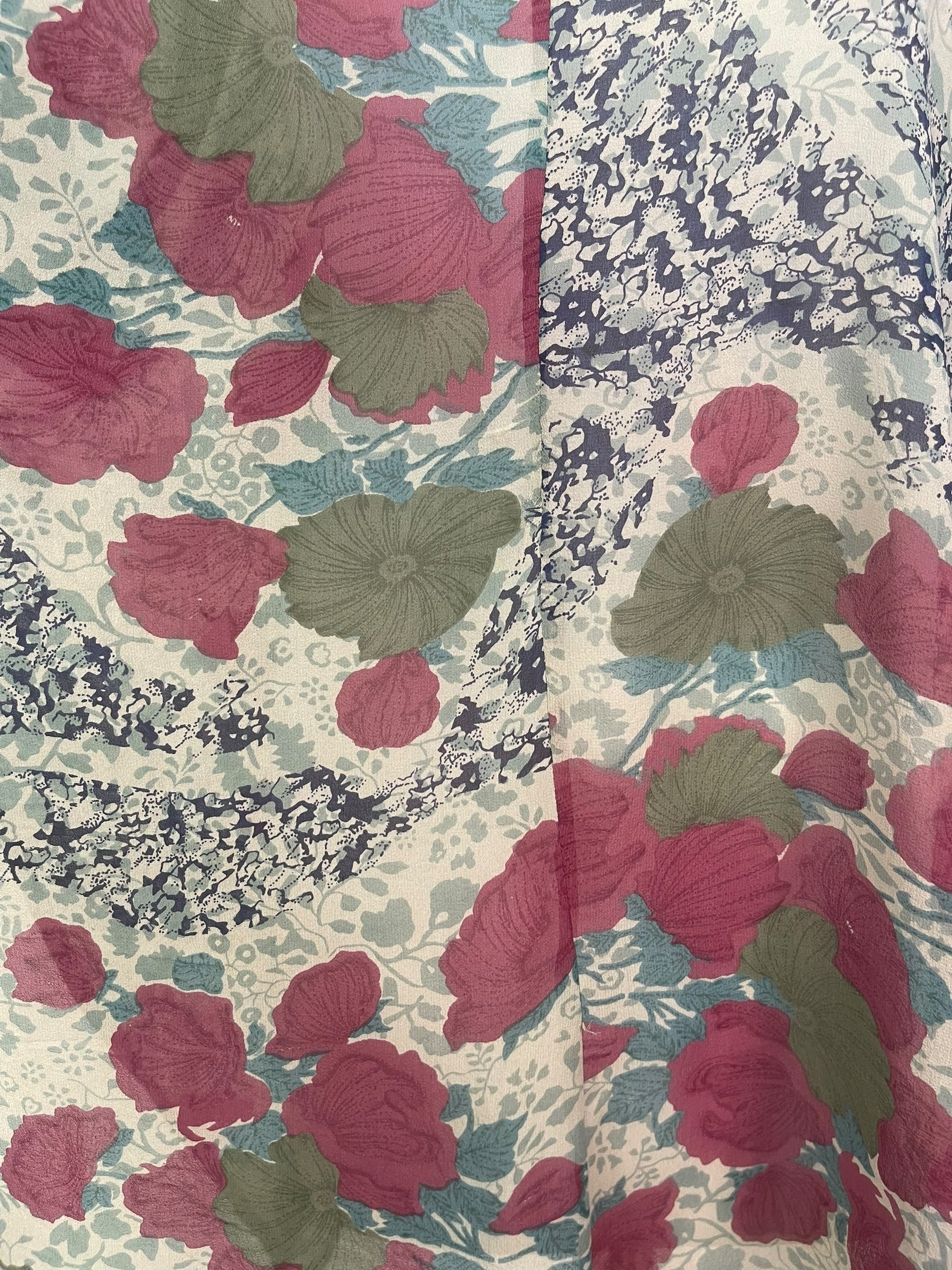 PRG8099 Sheer Avatar Pure Silk Waterfall Top