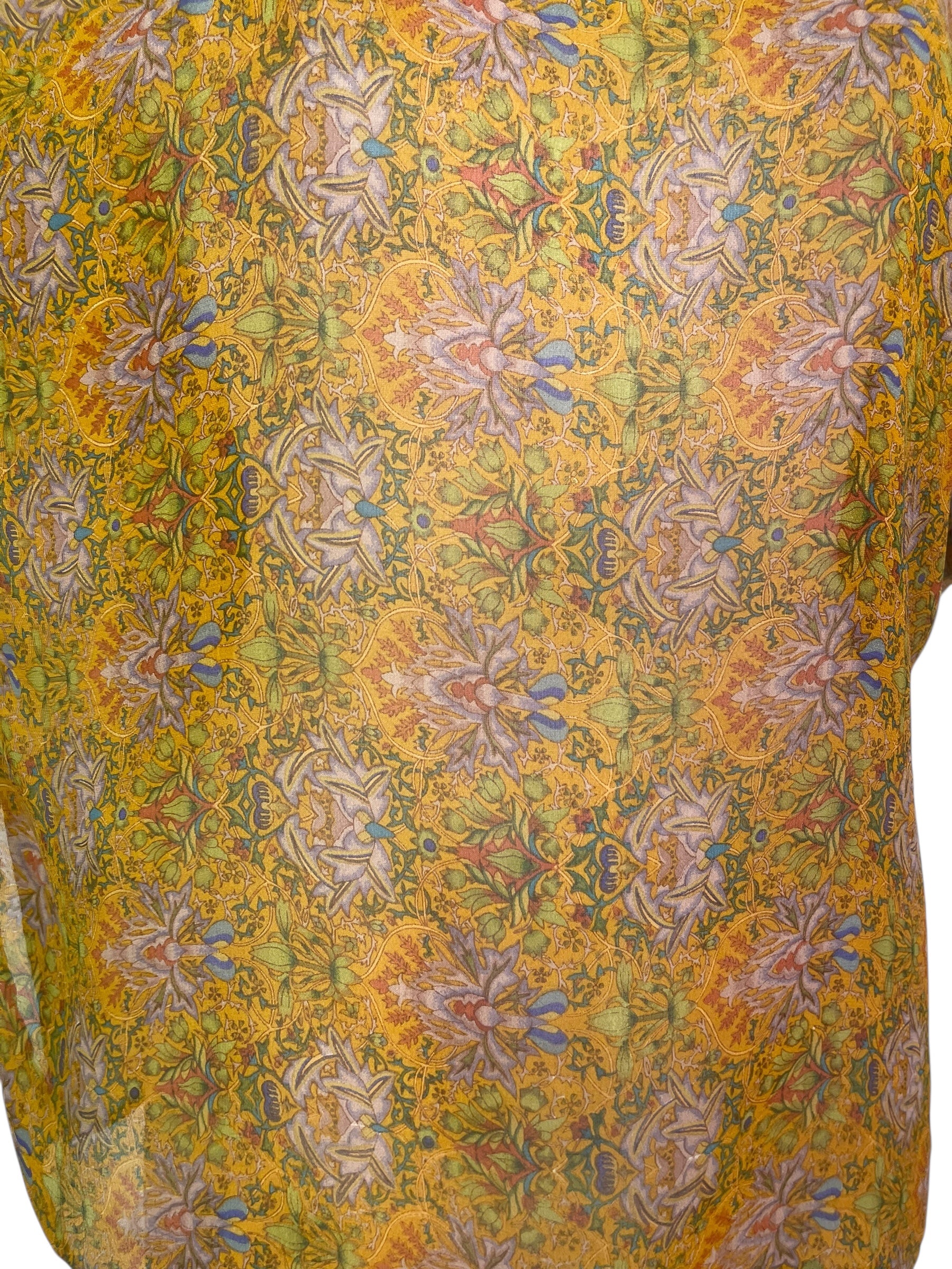 PREVIEW PRG8527 Sheer Avatar Pure Silk Side Slit Top by FEBRUARY2026 – Handmade ethical Side Slit Top from sariKNOTsari using upcycled silk. Designed in Canada for travel and slow fashion, loved from Toronto to LA to Sydney.