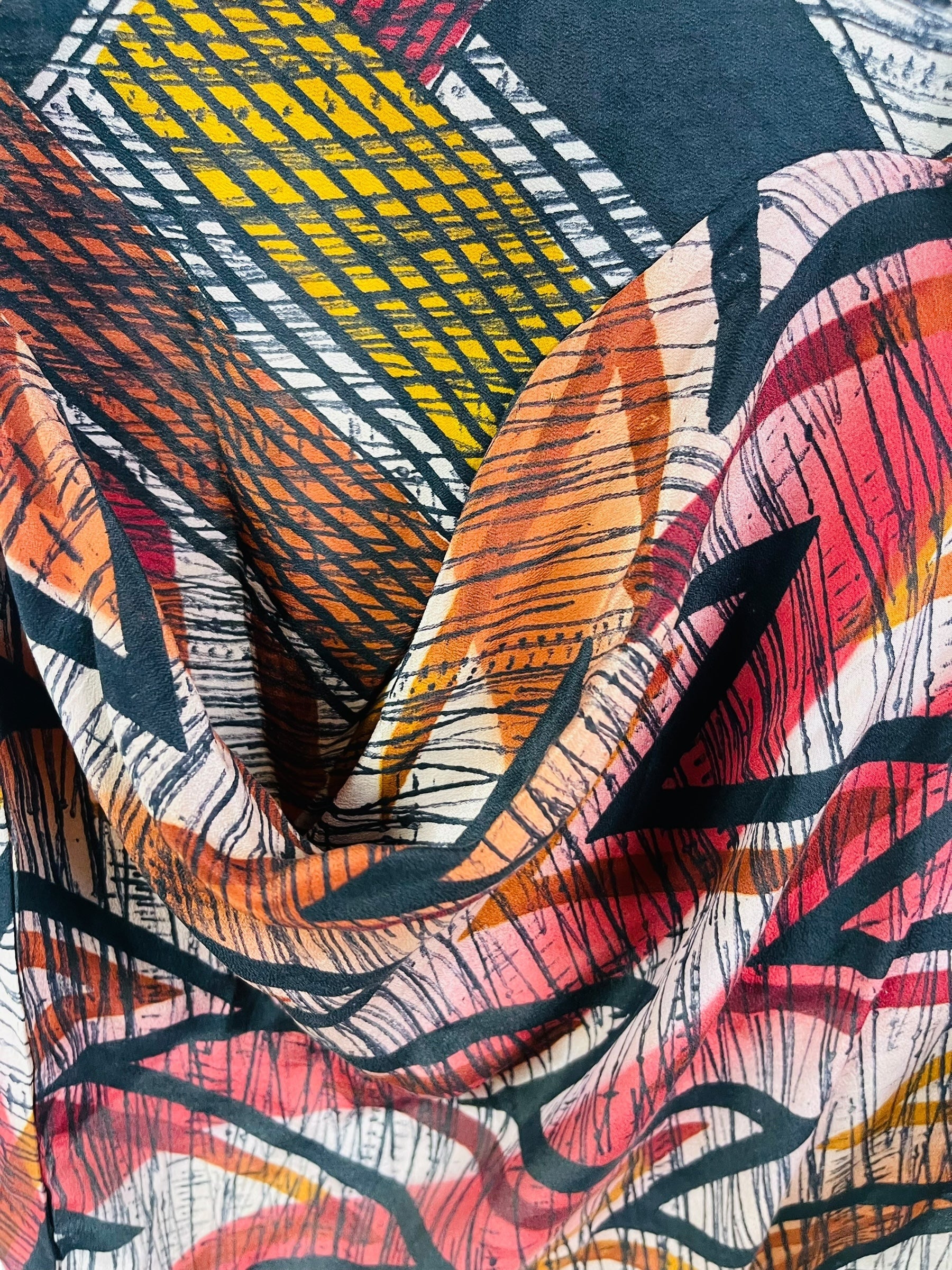 PRC6834 Avatar Pure Silk Self Pocket Tunic Dress