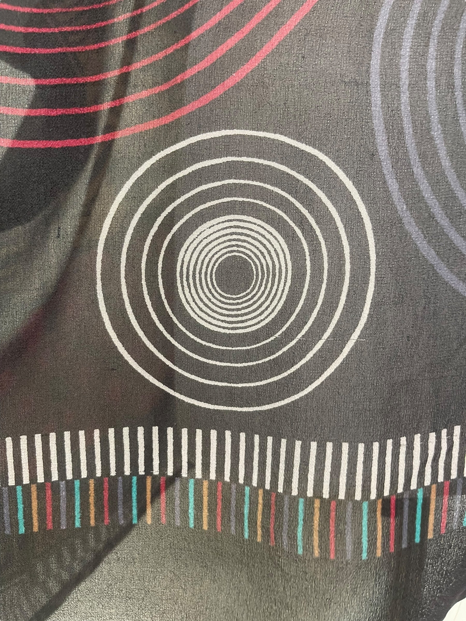 PRG7859 Sheer Avatar Pure Silk Short Kaftan Tunic with Slits