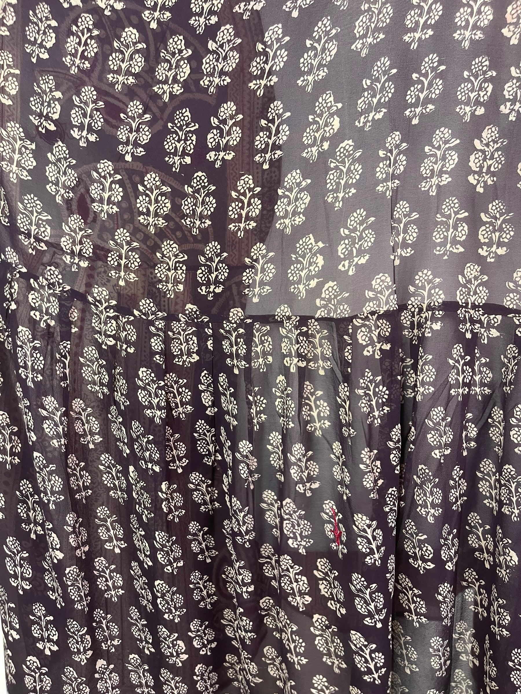 PRG7439 Sheer Wabi Sabi Pure Silk Boxy Babydoll Dress