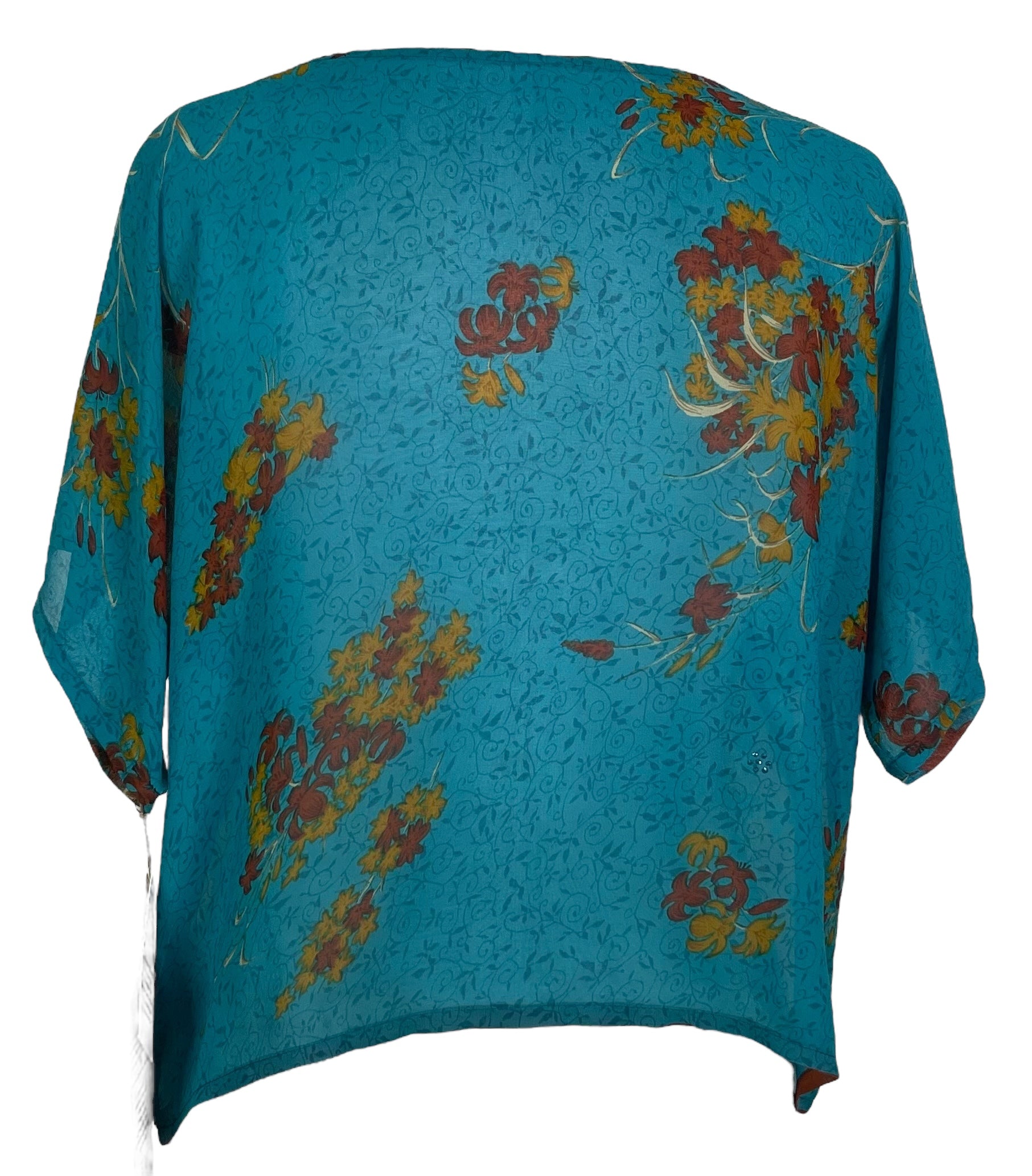 PRG4941 Sheer Avatar Pure Silk Boxy Top