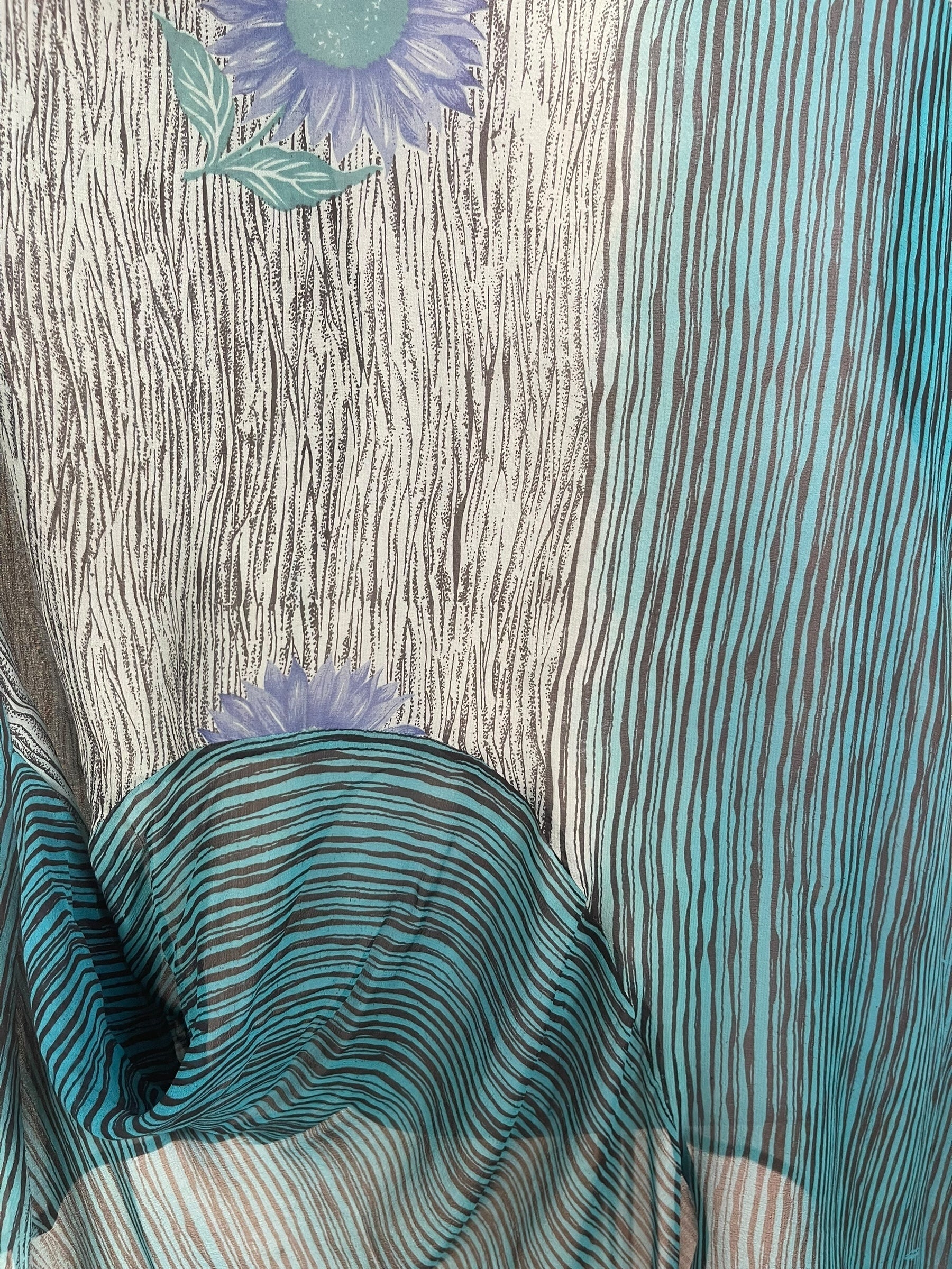 PRG7957 Sheer Avatar Pure Silk Self Pocket Tunic Dress