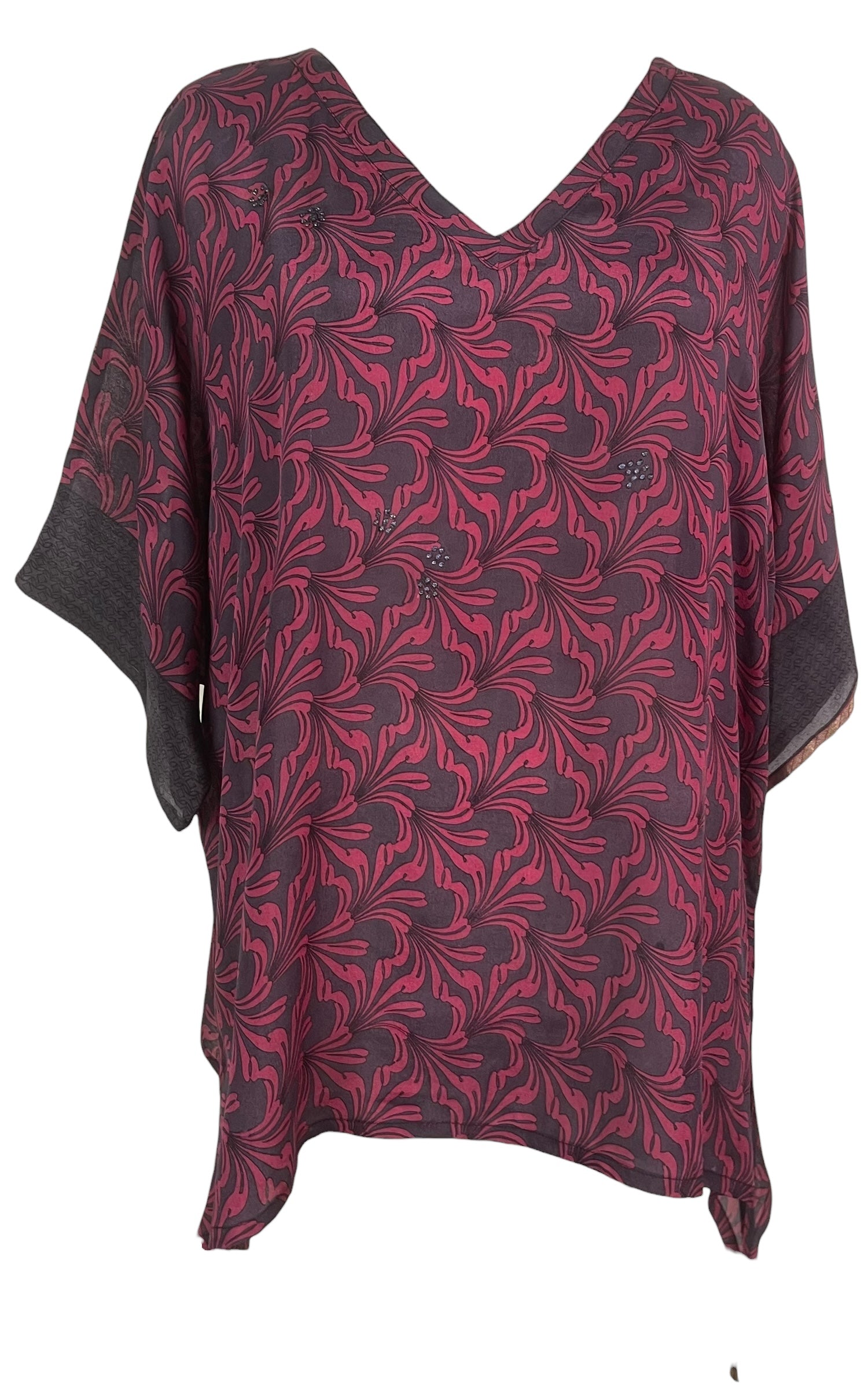 PREVIEW PRC8458 Avatar Pure Silk Long Tunic with Side Ties