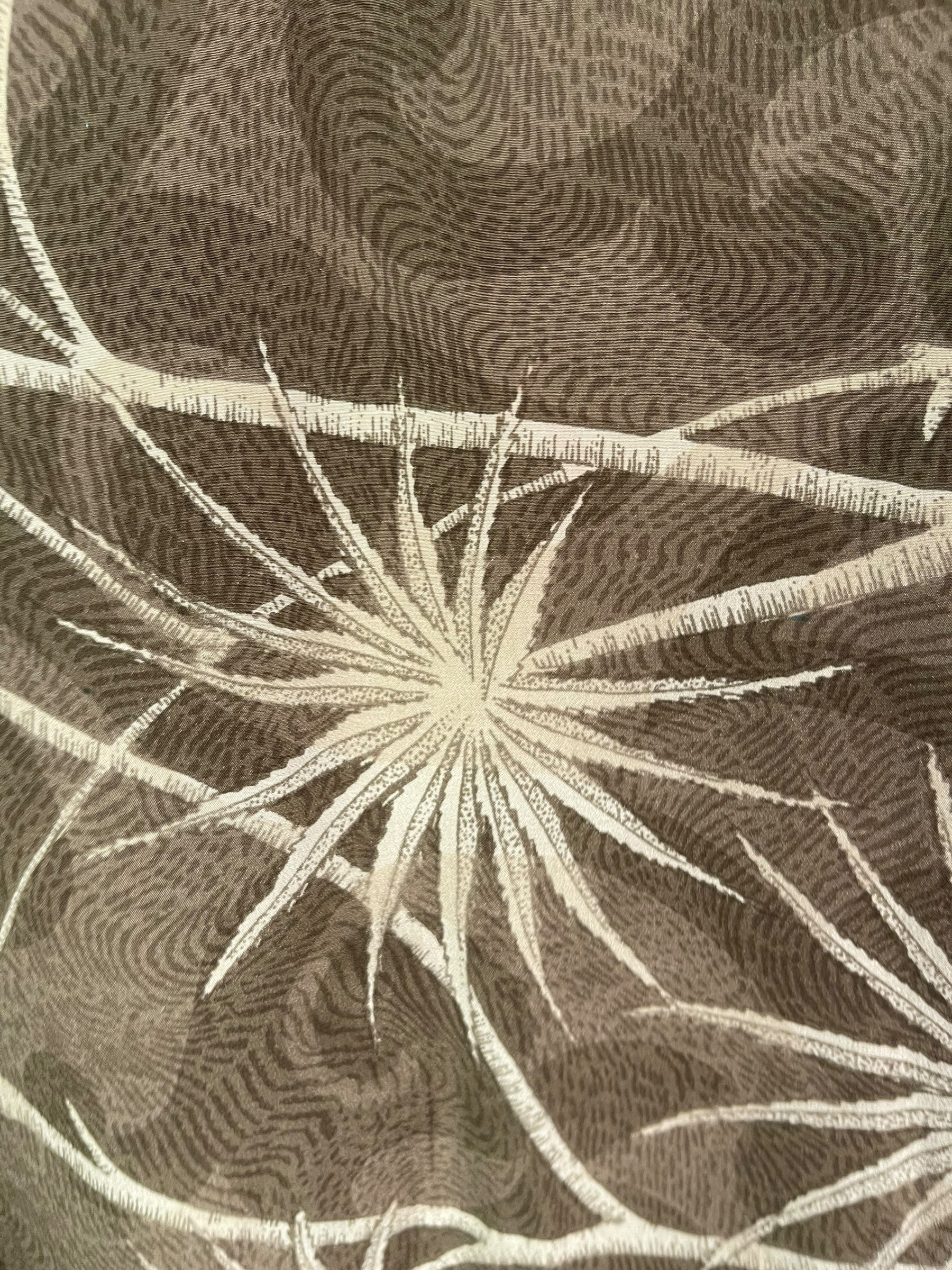 PRC8556 Avatar Long Pure Silk Kimono Sleeved Duster with Belt