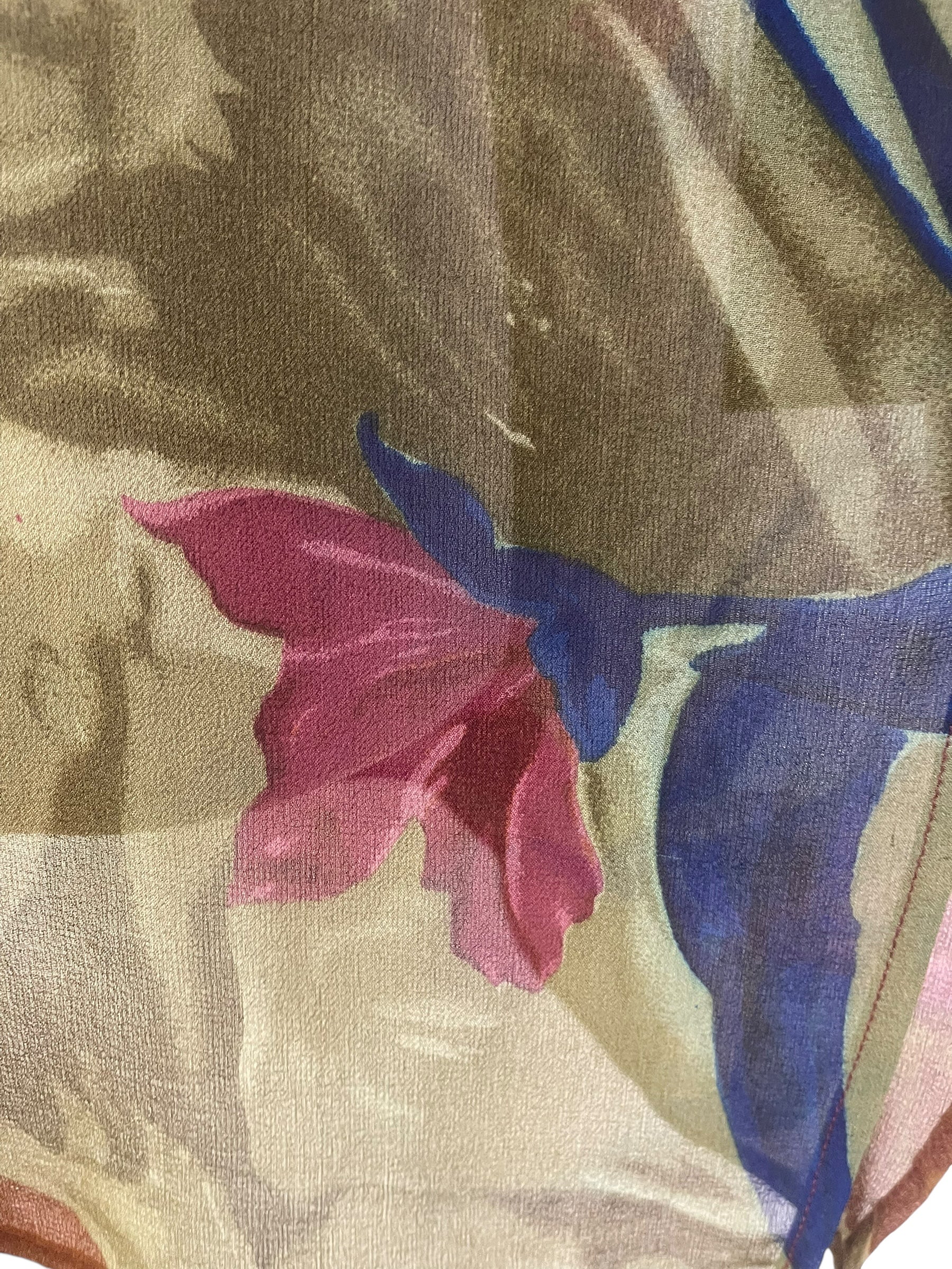 PRG7194 Sheer Wabi Sabi Pure Silk Kimono-Sleeved Jacket with Belt