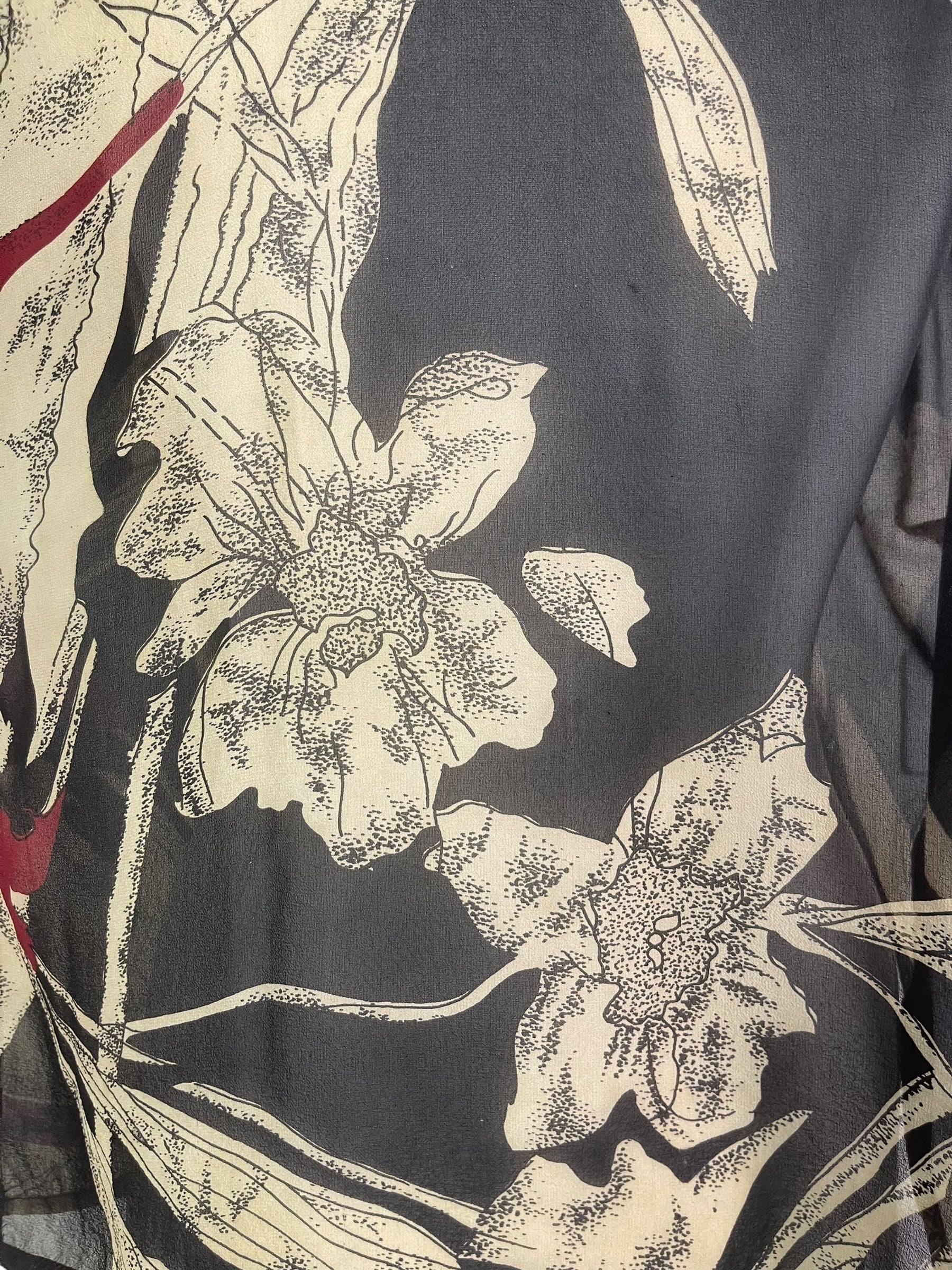 MARKETING PRG8103 Sheer Wabi Sabi Pure Silk Side Slit Top by MARKETING – Handmade ethical Side Slit Top from sariKNOTsari using upcycled silk. Designed in Canada for travel and slow fashion, loved from Toronto to LA to Sydney.