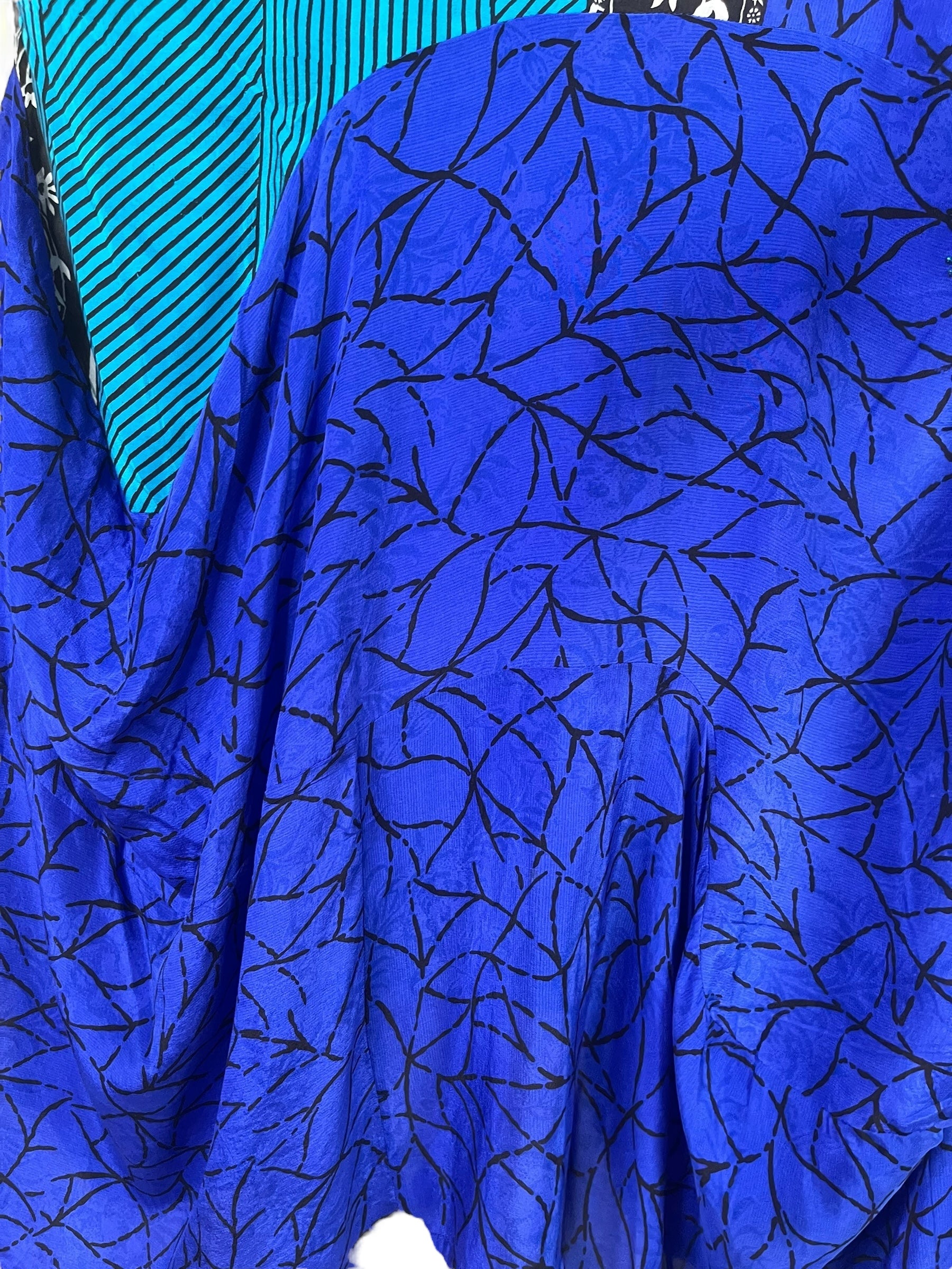 PRC7817 Avatar Pure Silk Sculptural Long Tunic Dress