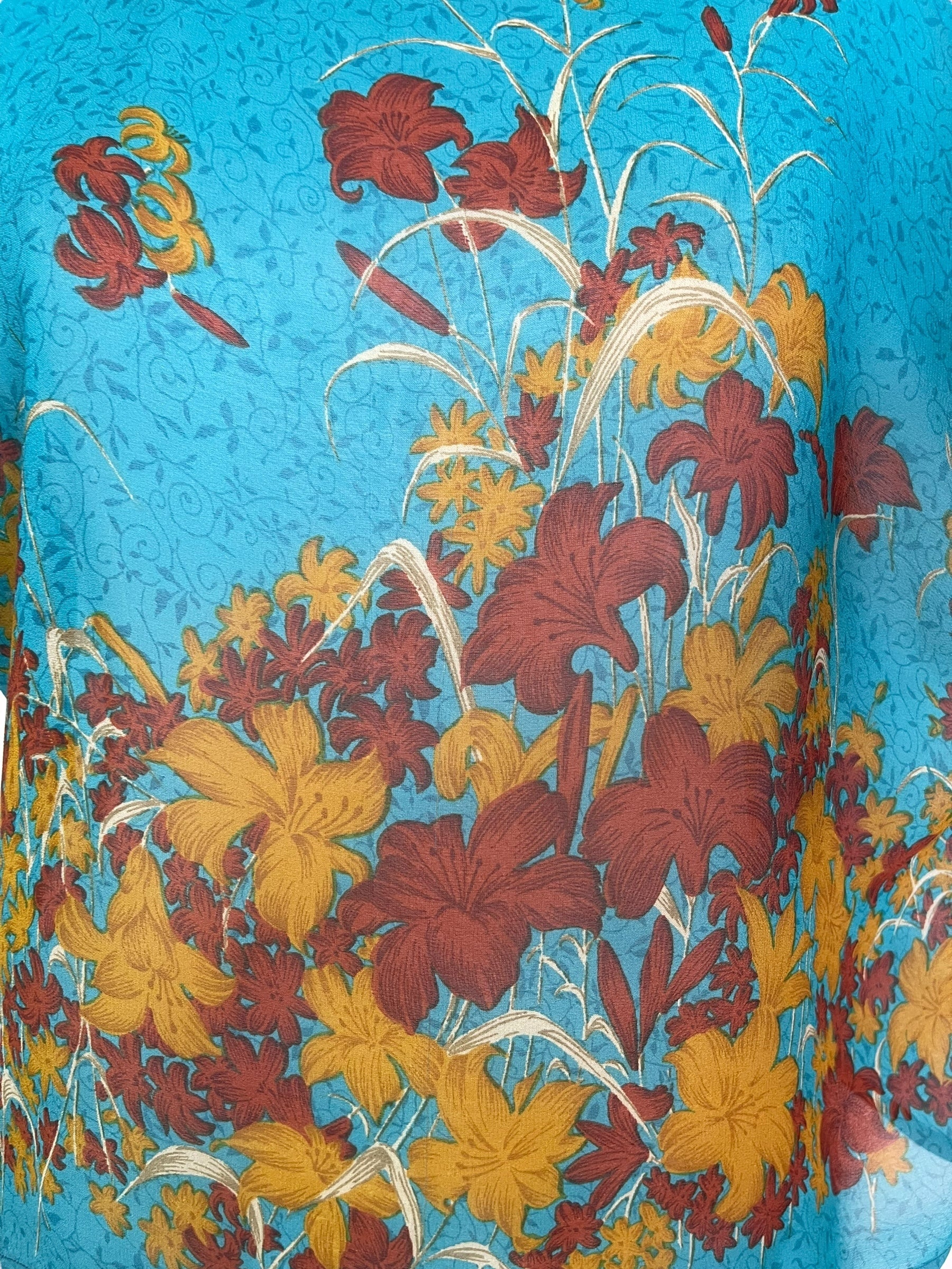 PRG4941 Sheer Avatar Pure Silk Boxy Top