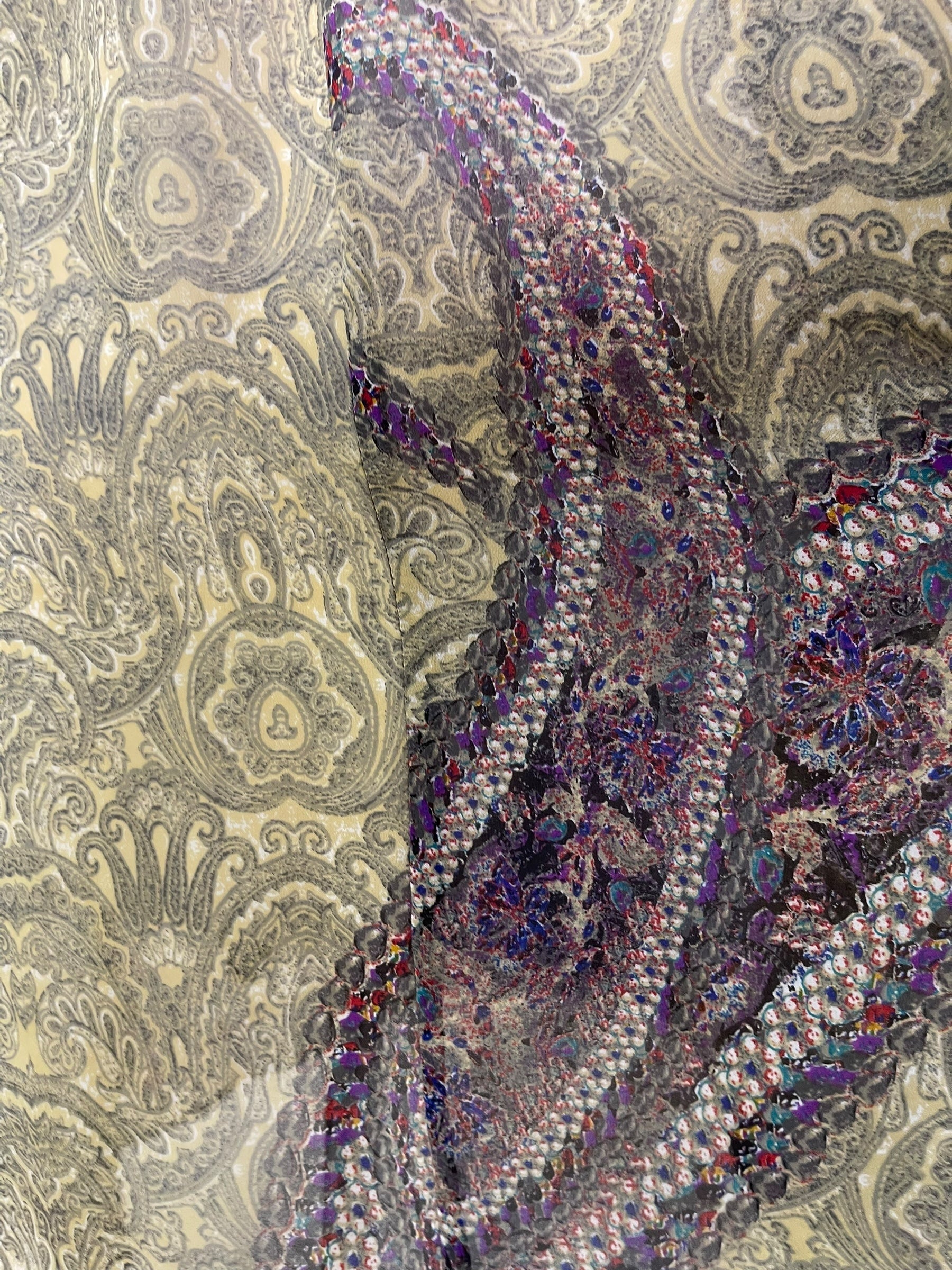 PRG7787 Sheer Avatar Pure Silk Self Pocket Tunic Dress