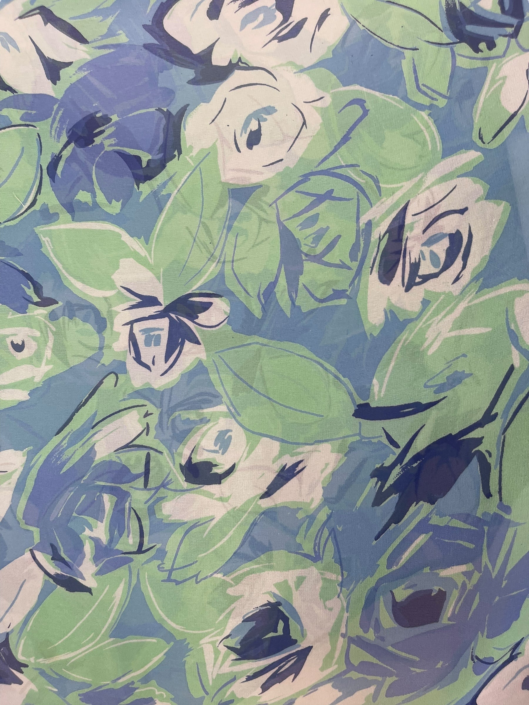 PRG7574 Sheer Avatar Pure Silk Kimono-Sleeved Top