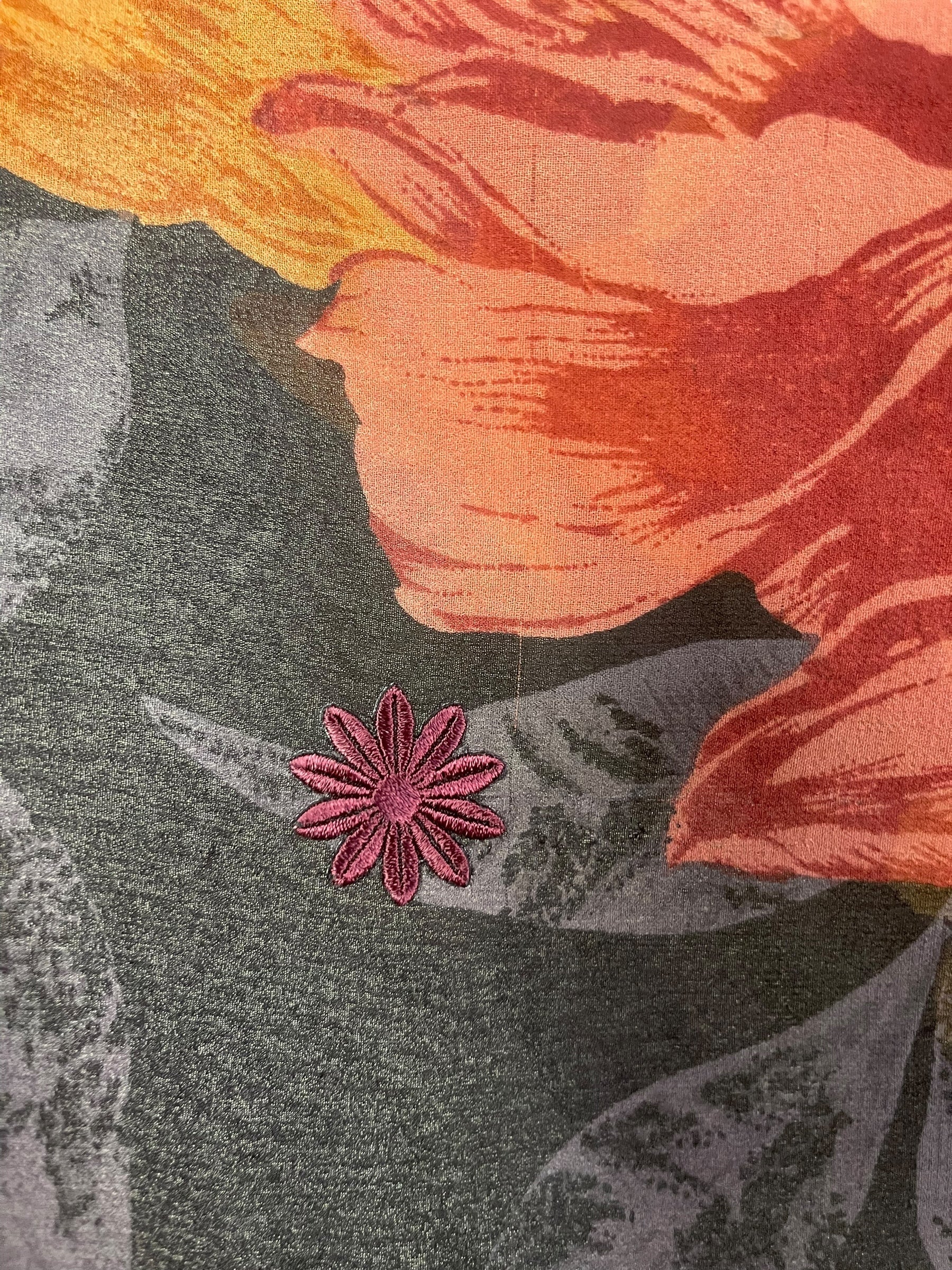 PREVIEW PRG8169 Sheer Wabi Sabi Pure Silk Kimono-Sleeved Top by DECEMBER2025 – Handmade ethical Kimono Top from sariKNOTsari using upcycled silk. Designed in Canada for travel and slow fashion, loved from Toronto to LA to Sydney.