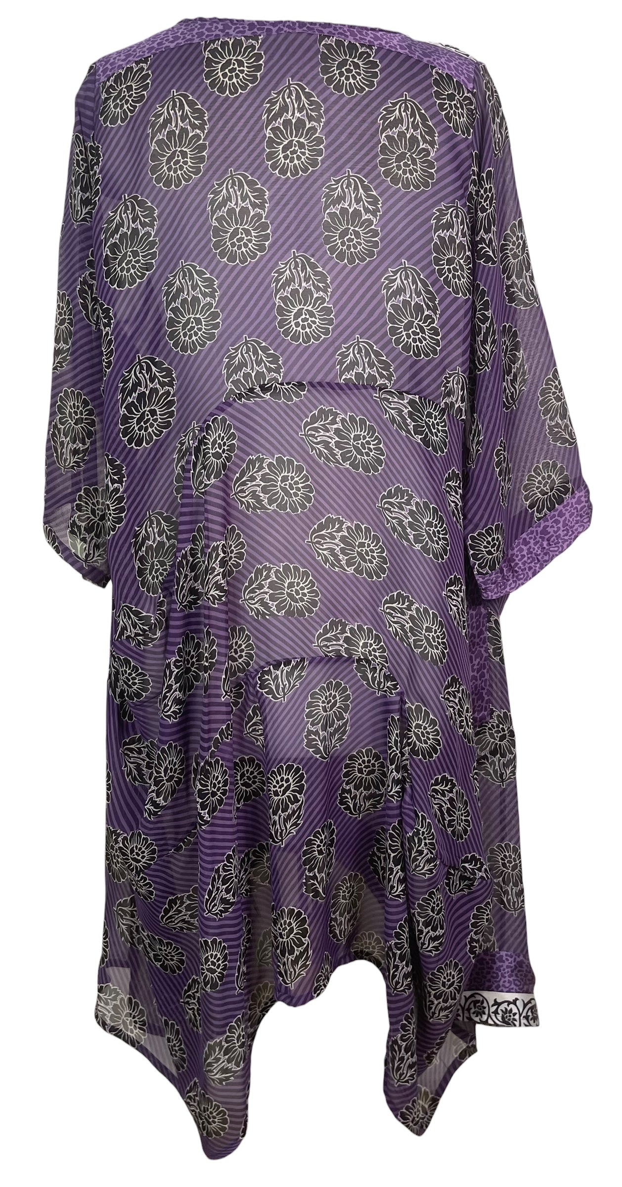 PREVIEW PRG8433 Sheer Wabi Sabi Sculptural Silk Long Tunic Dress by FEBRUARY2026 – Handmade ethical Sculptural Dress from sariKNOTsari using upcycled silk. Designed in Canada for travel and slow fashion, loved from Toronto to LA to Sydney.