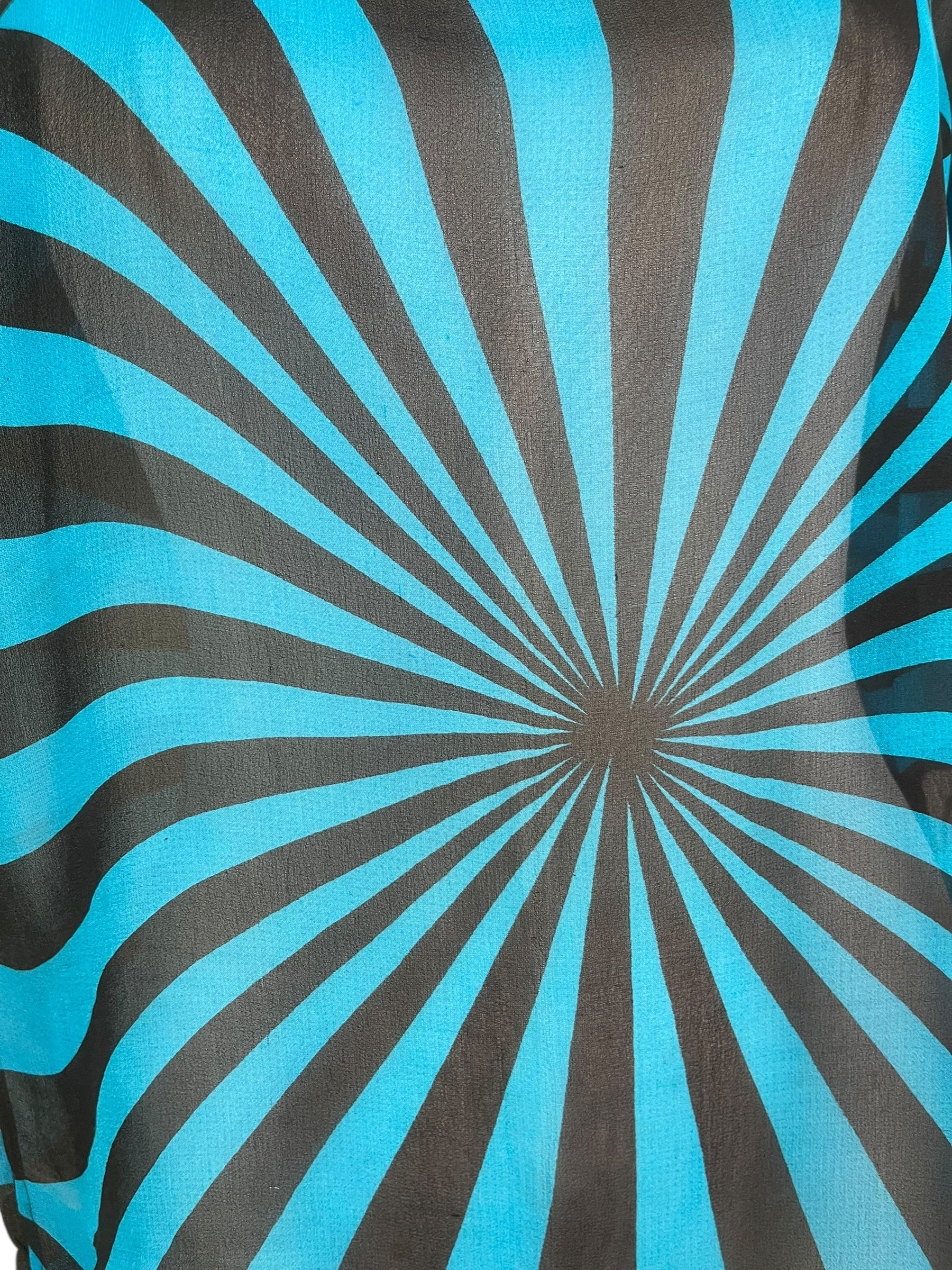 PRG8145 Sheer Wabi Sabi Pure Silk Side Slit Top