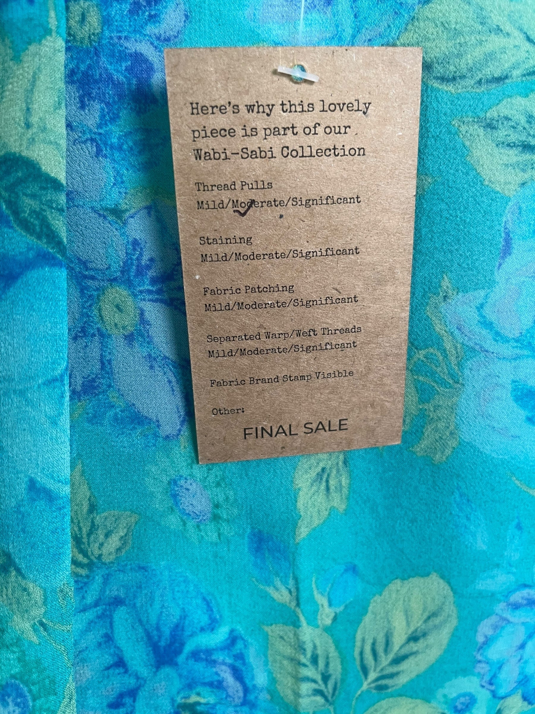 PRG8439 Sheer Wabi Sabi Pure Silk Long Tunic with Side Ties