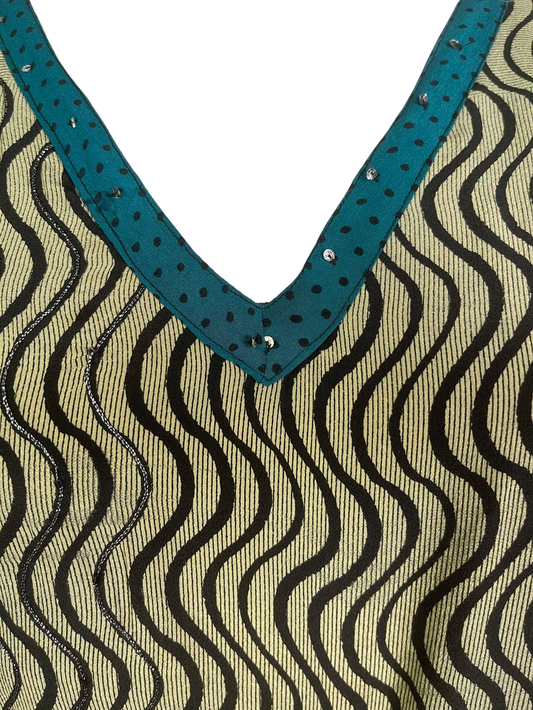 PRC8752 Wabi Sabi Pure Silk Long Tunic with Side Ties