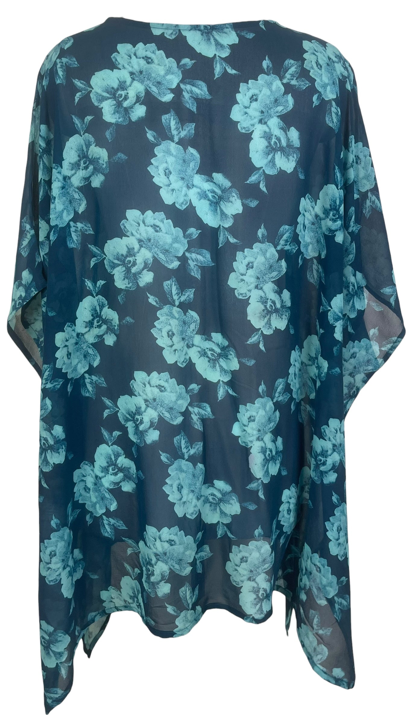 PREVIEW PRG8474 Sheer Wabi Sabi Pure Silk Short Kaftan Tunic With Slits