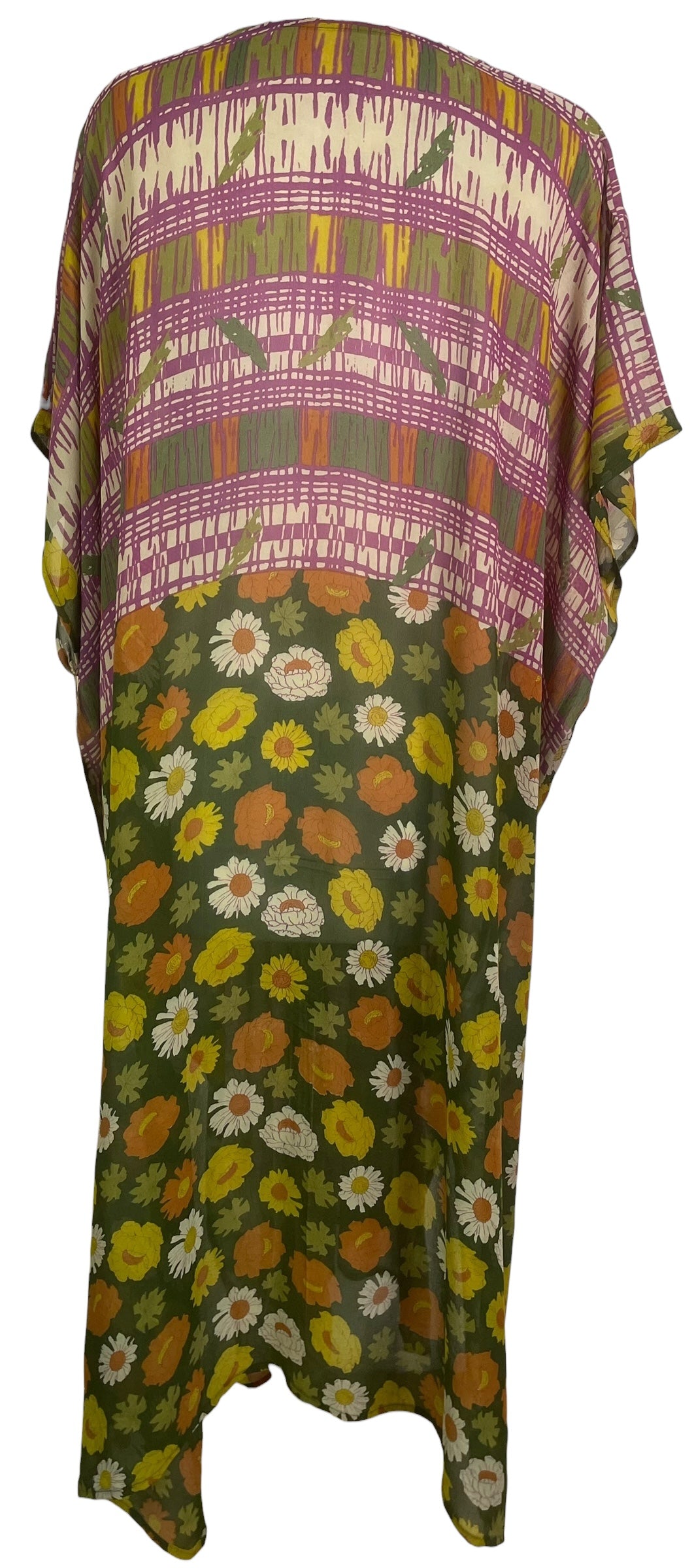 PRG8862 Sheer Avatar Pure Silk Maxi Kaftan