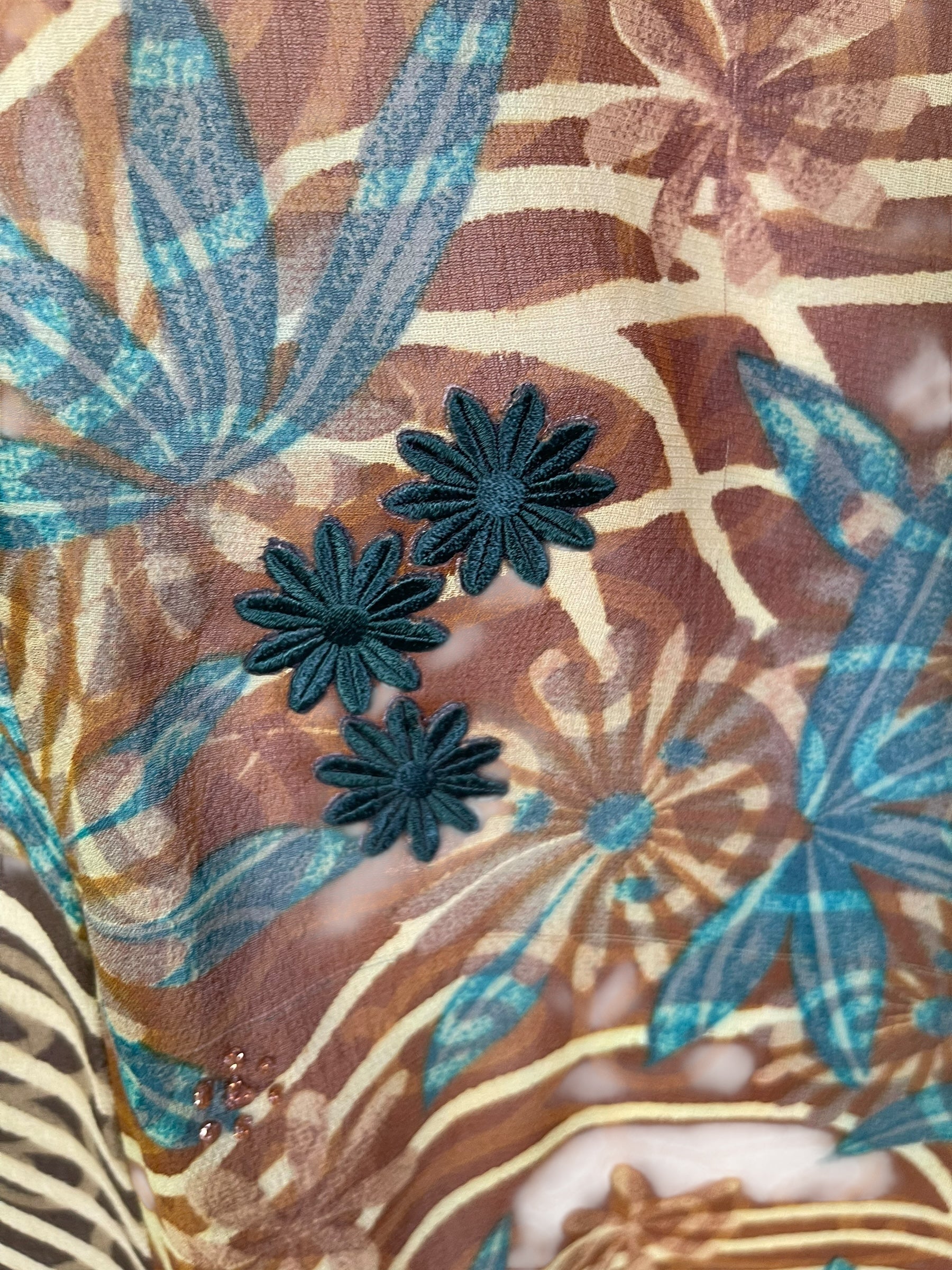 PRG7067 Sheer Wabi Sabi Pure Silk Waterfall Top