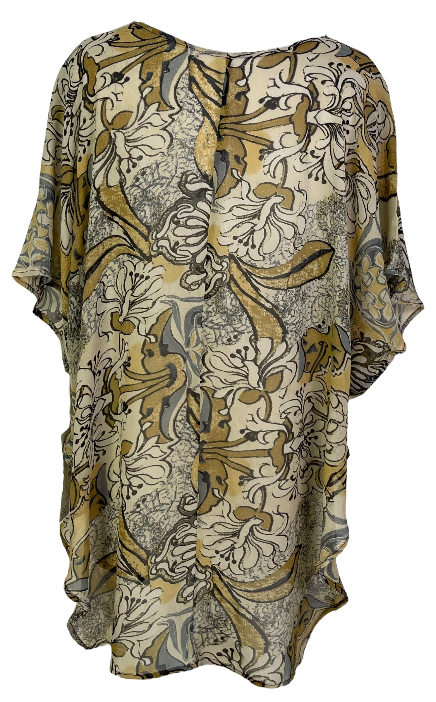 PRG7040 Sheer Wabi Sabi Pure Silk Waterfall Top