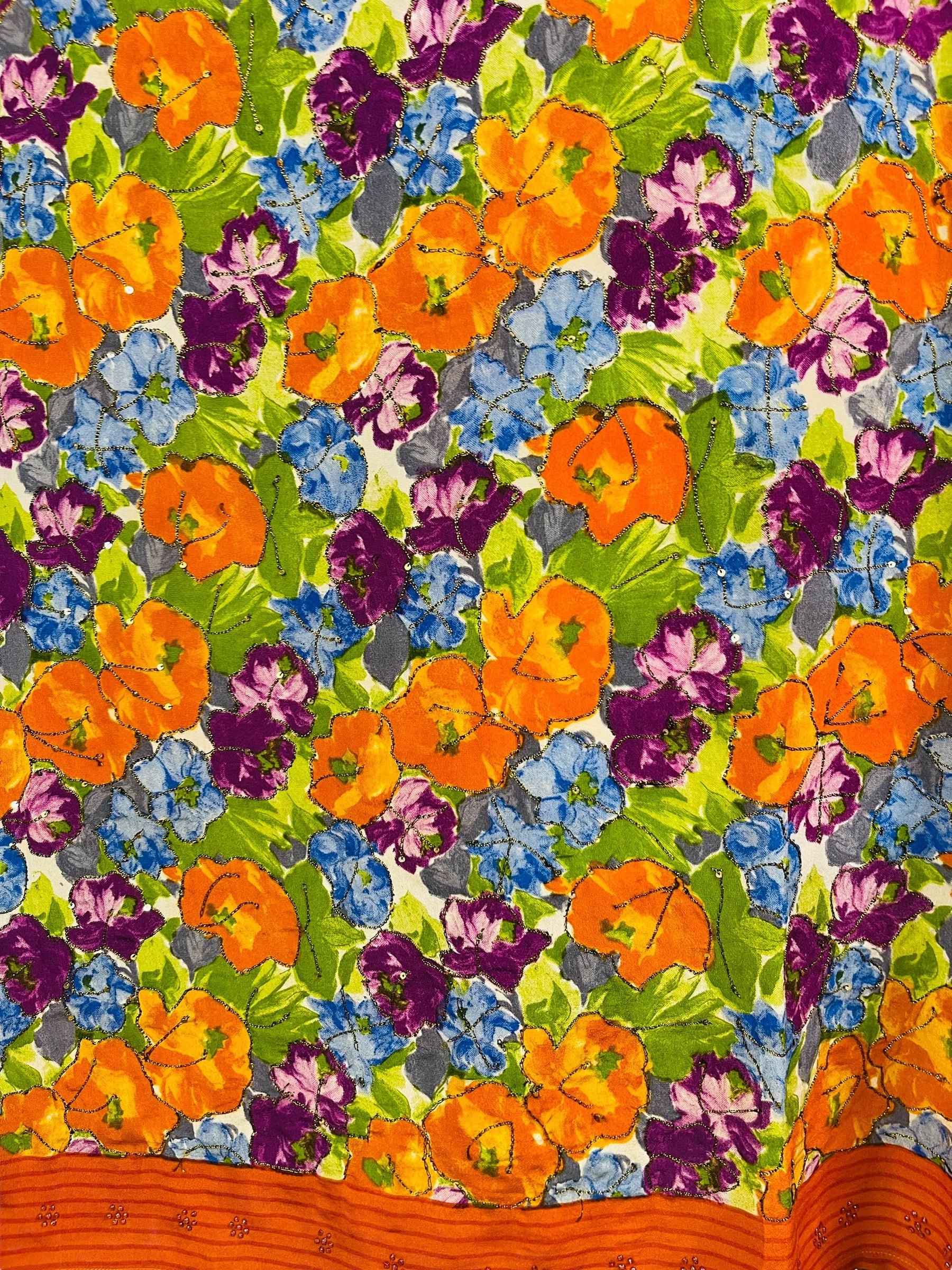 PRC7474 Avatar Pure Silk Midi Length Kaftan