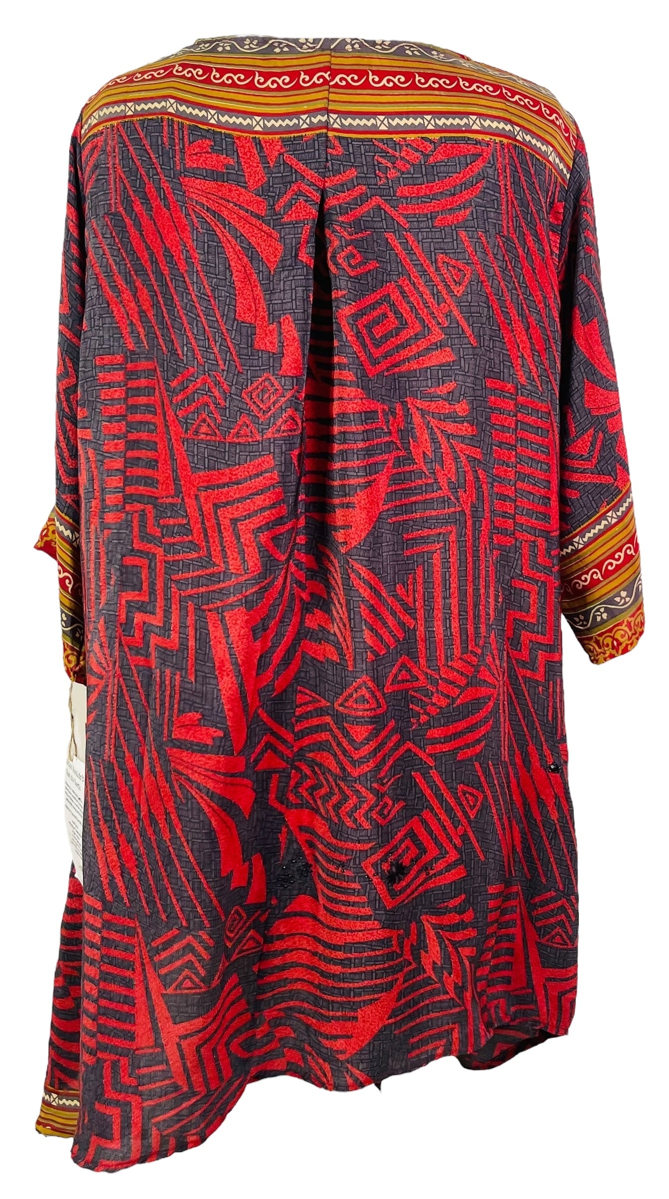 PRC6836 Avatar Pure Silk Self Pocket Tunic Dress