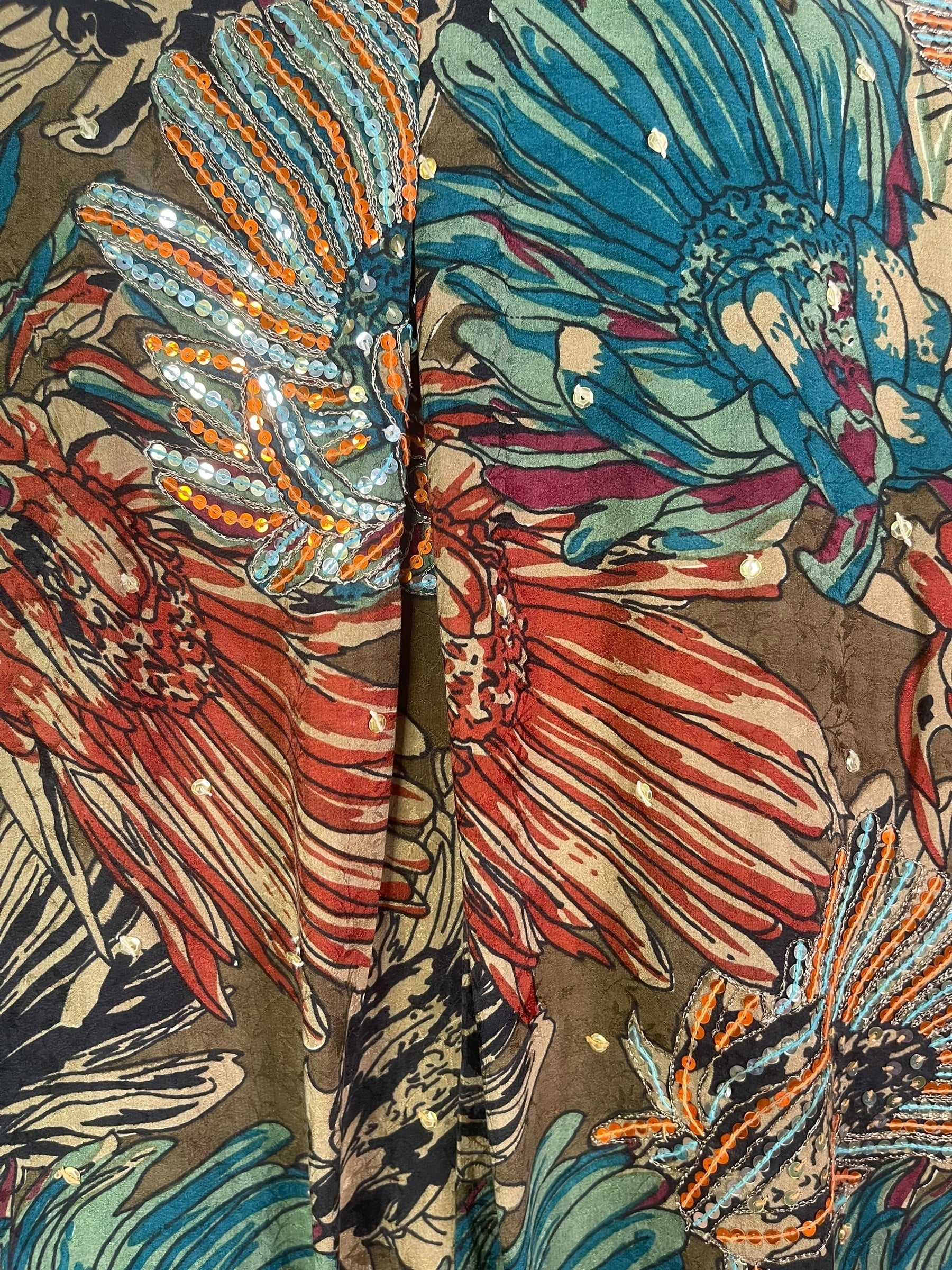 DEEANNS PRC7952 Avatar Pure Silk Self Pocket Tunic Dress