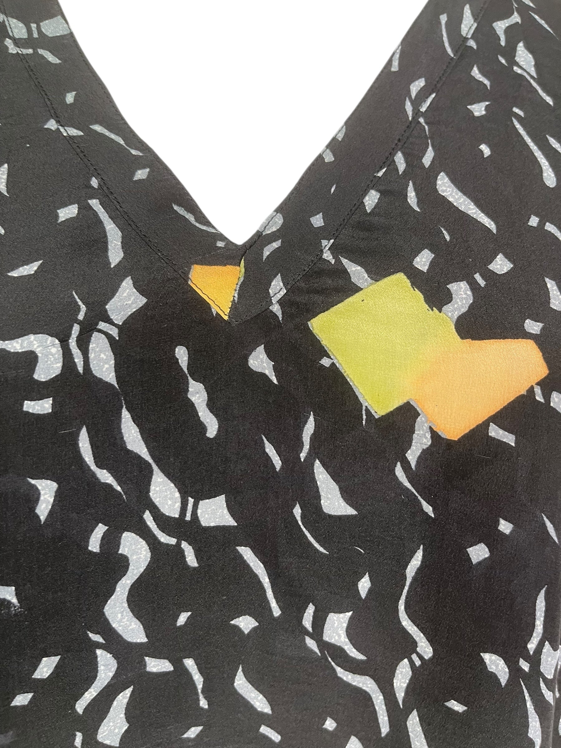 PRC8090 Avatar Pure Silk Long Tunic with Side Ties