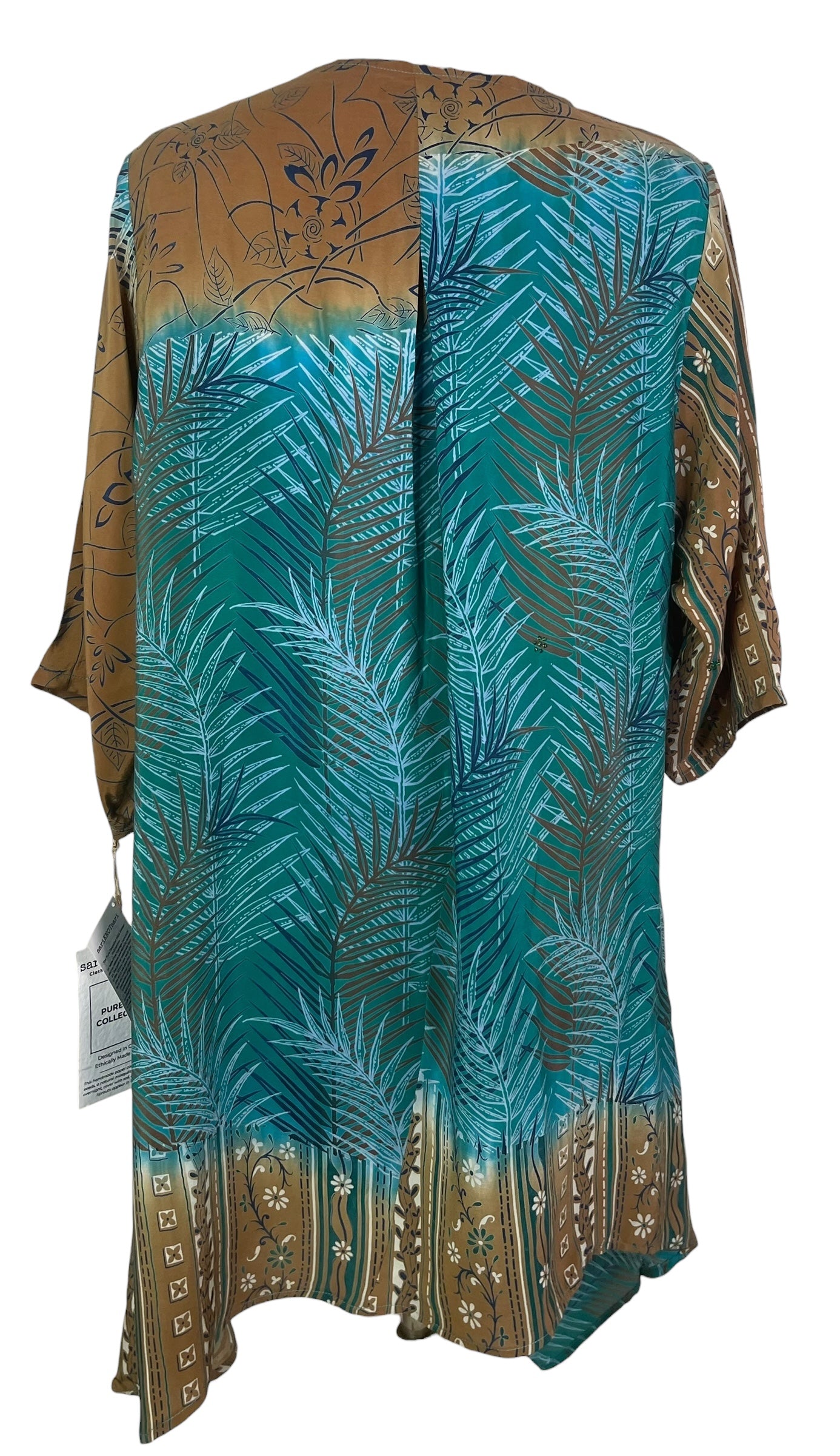 PREVIEW PRC8472 Avatar Pure Silk Self Pocket Tunic Dress by FEBRUARY2026 – Handmade ethical Self Pocket Tunic from sariKNOTsari using upcycled silk. Designed in Canada for travel and slow fashion, loved from Toronto to LA to Sydney.