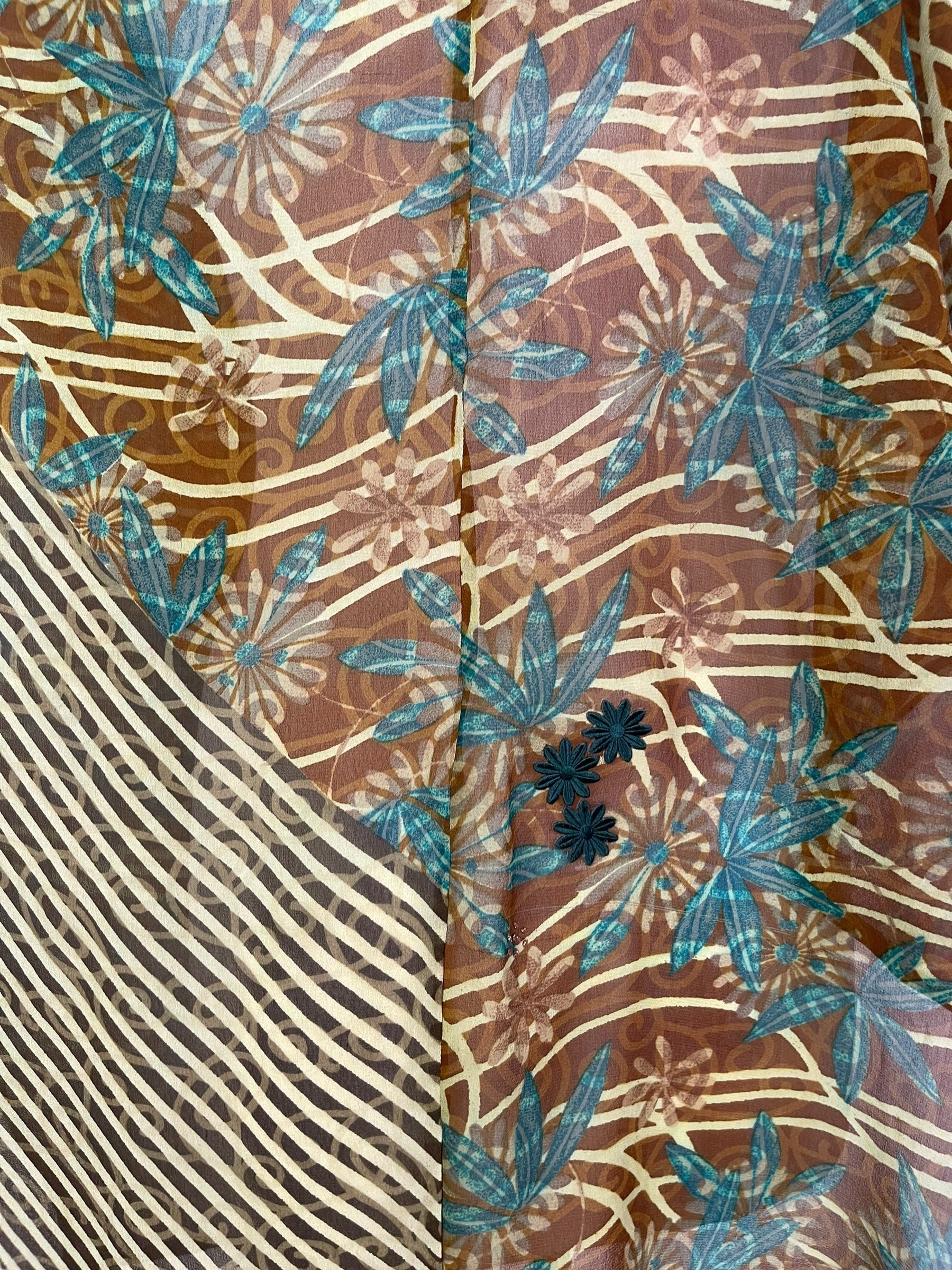 PRG7067 Sheer Wabi Sabi Pure Silk Waterfall Top