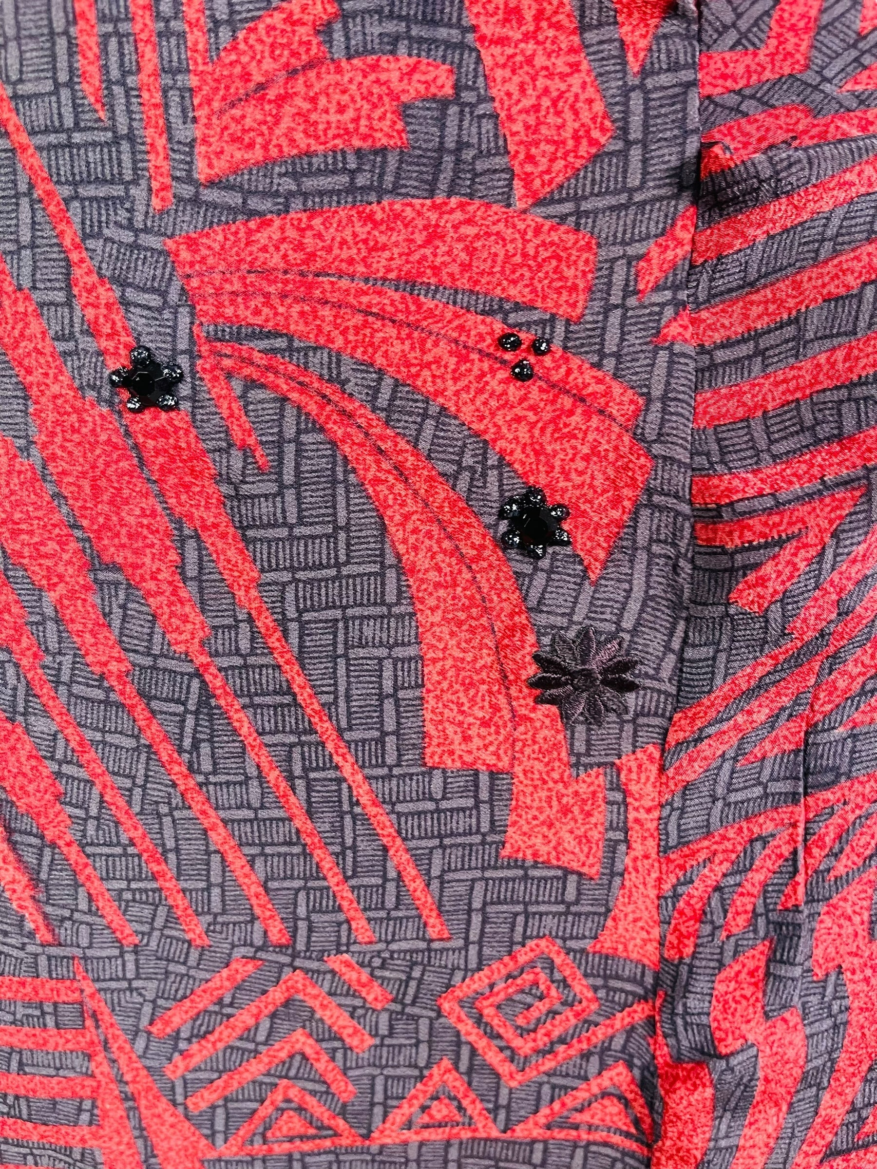 PRC6836 Avatar Pure Silk Self Pocket Tunic Dress