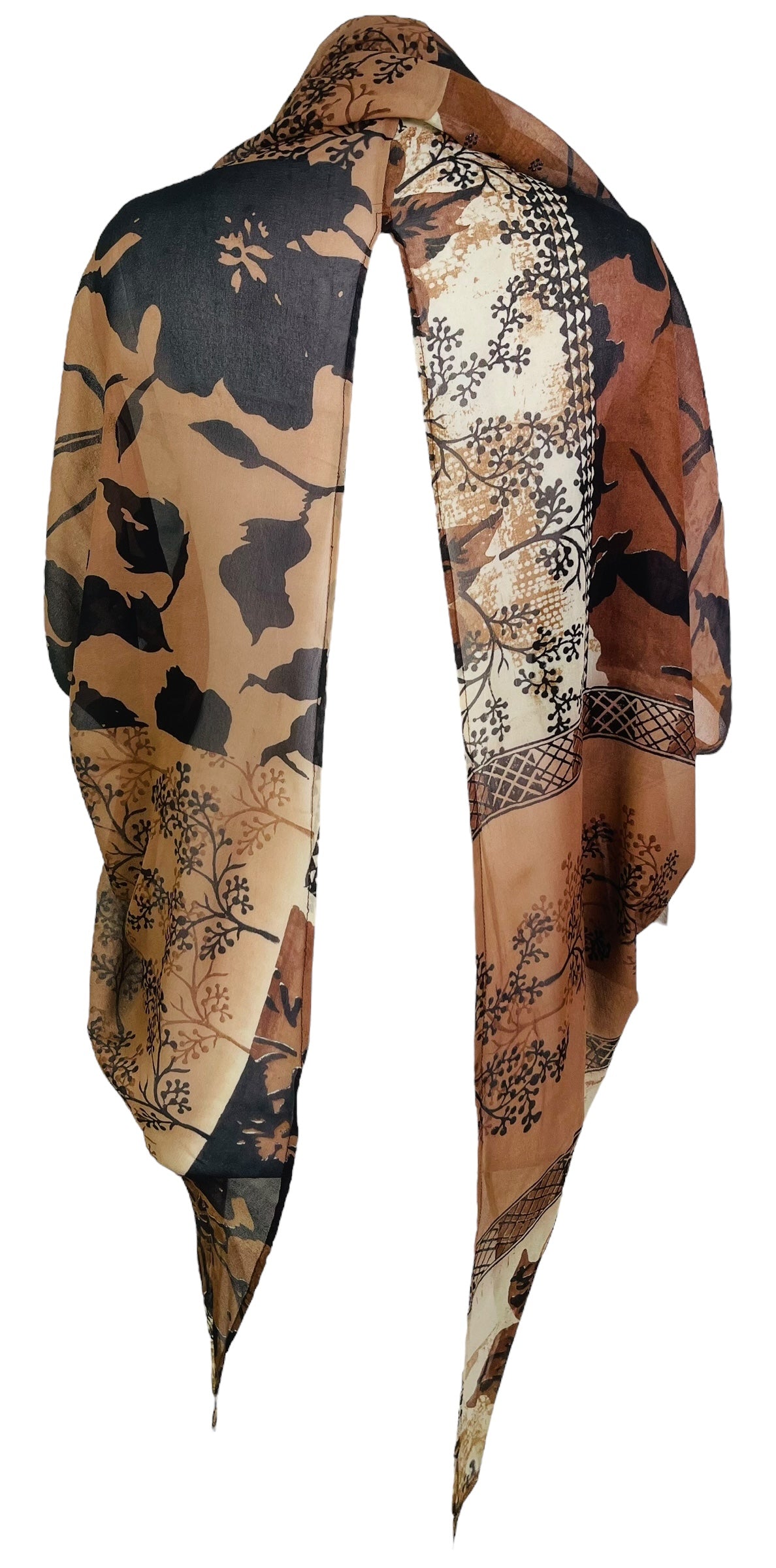 PRG7580 Sheer Wabi Sabi Pure Silk Cardigan