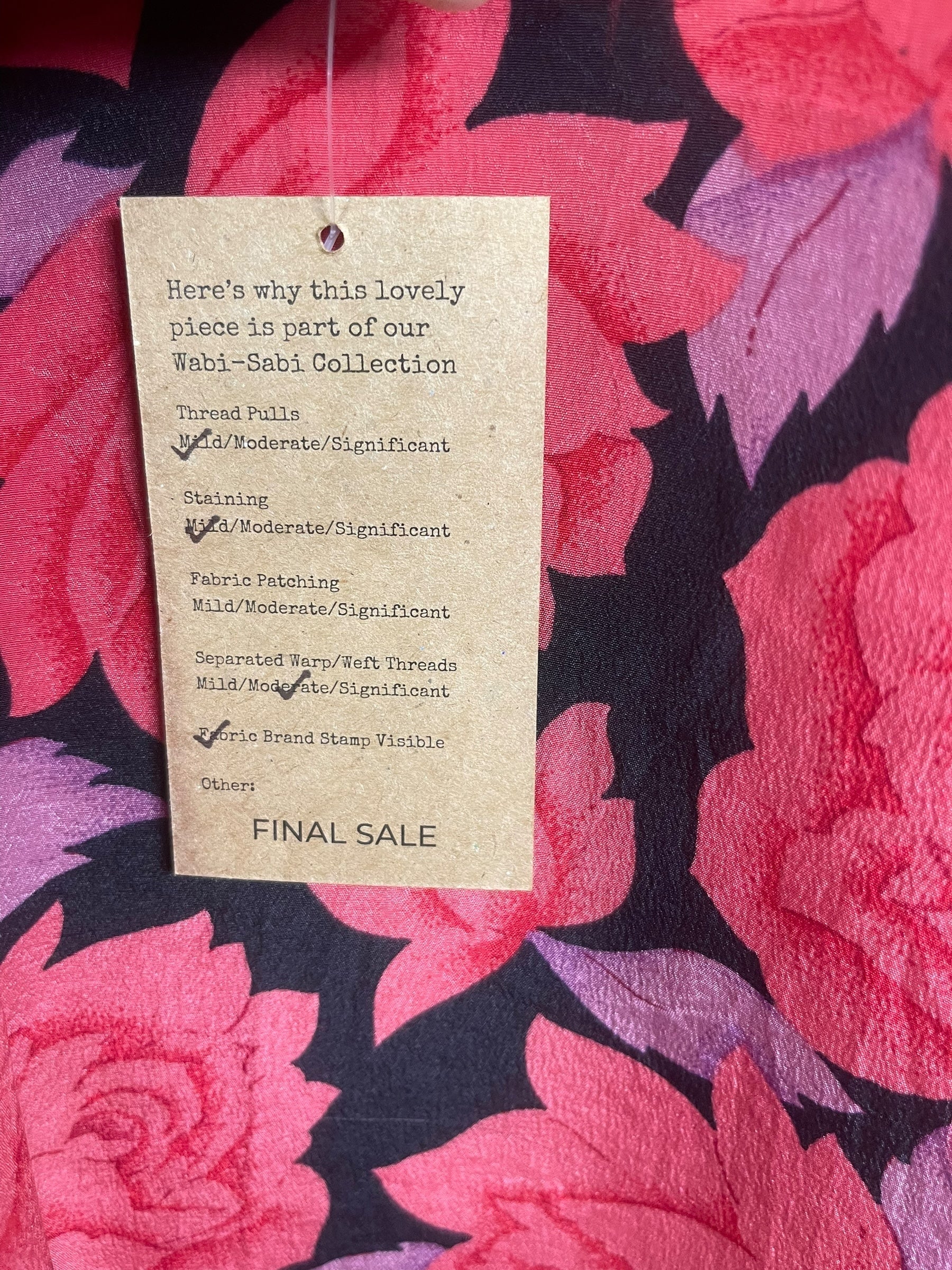 PRC8750 Wabi Sabi Pure Silk Long Tunic with Side Ties
