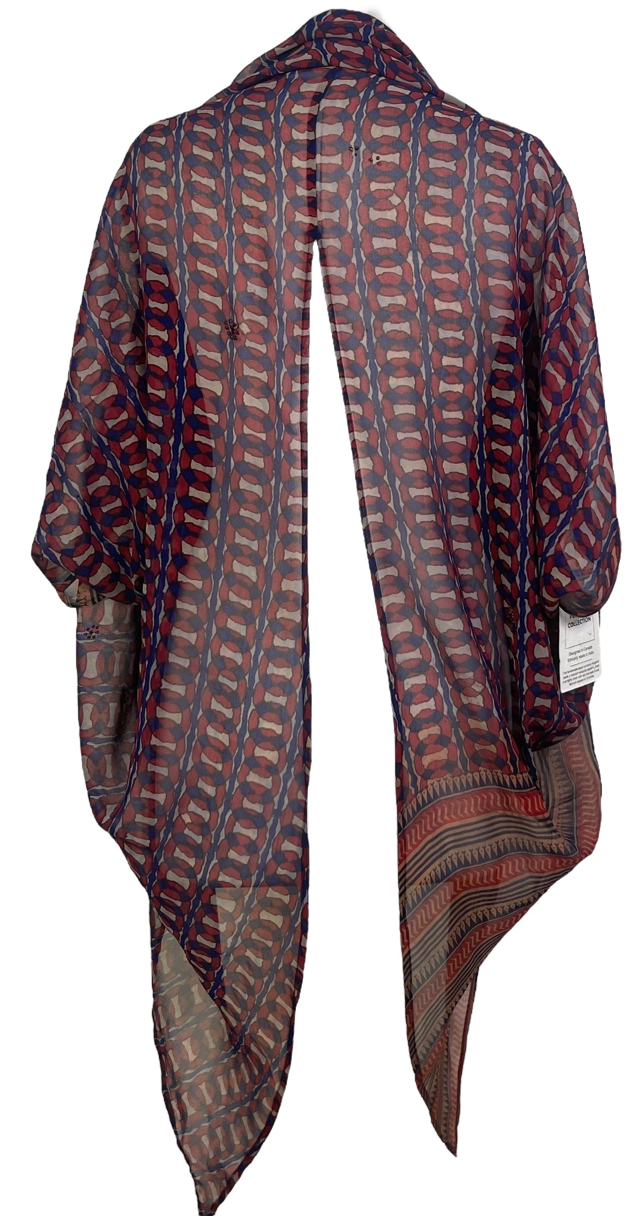 PRG7063 Sheer Wabi Sabi Pure Silk Cardigan