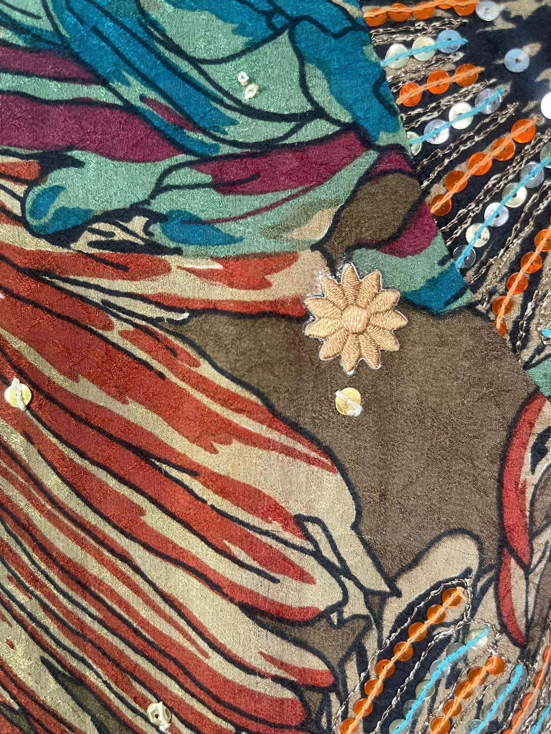 DEEANNS PRC7952 Avatar Pure Silk Self Pocket Tunic Dress